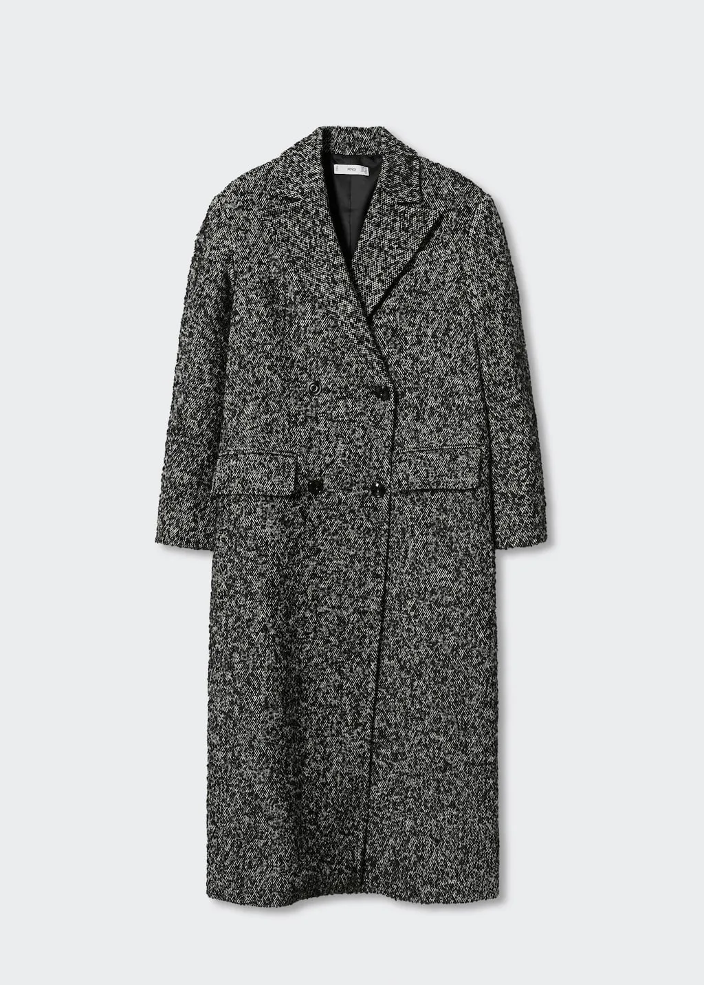 Cappotto incrociato melangiato