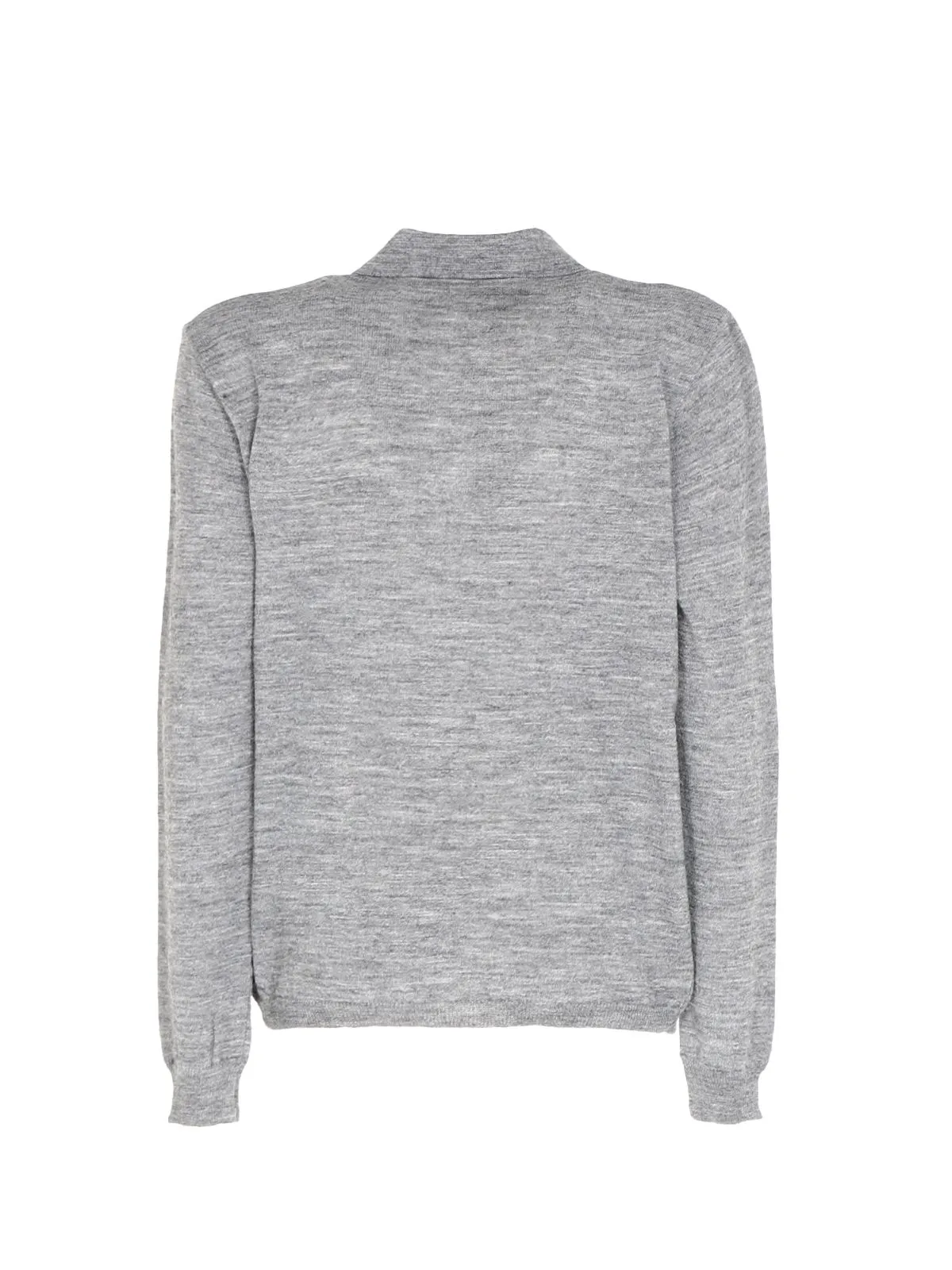 CARDIGAN GRIGIO IN MISTO LANA