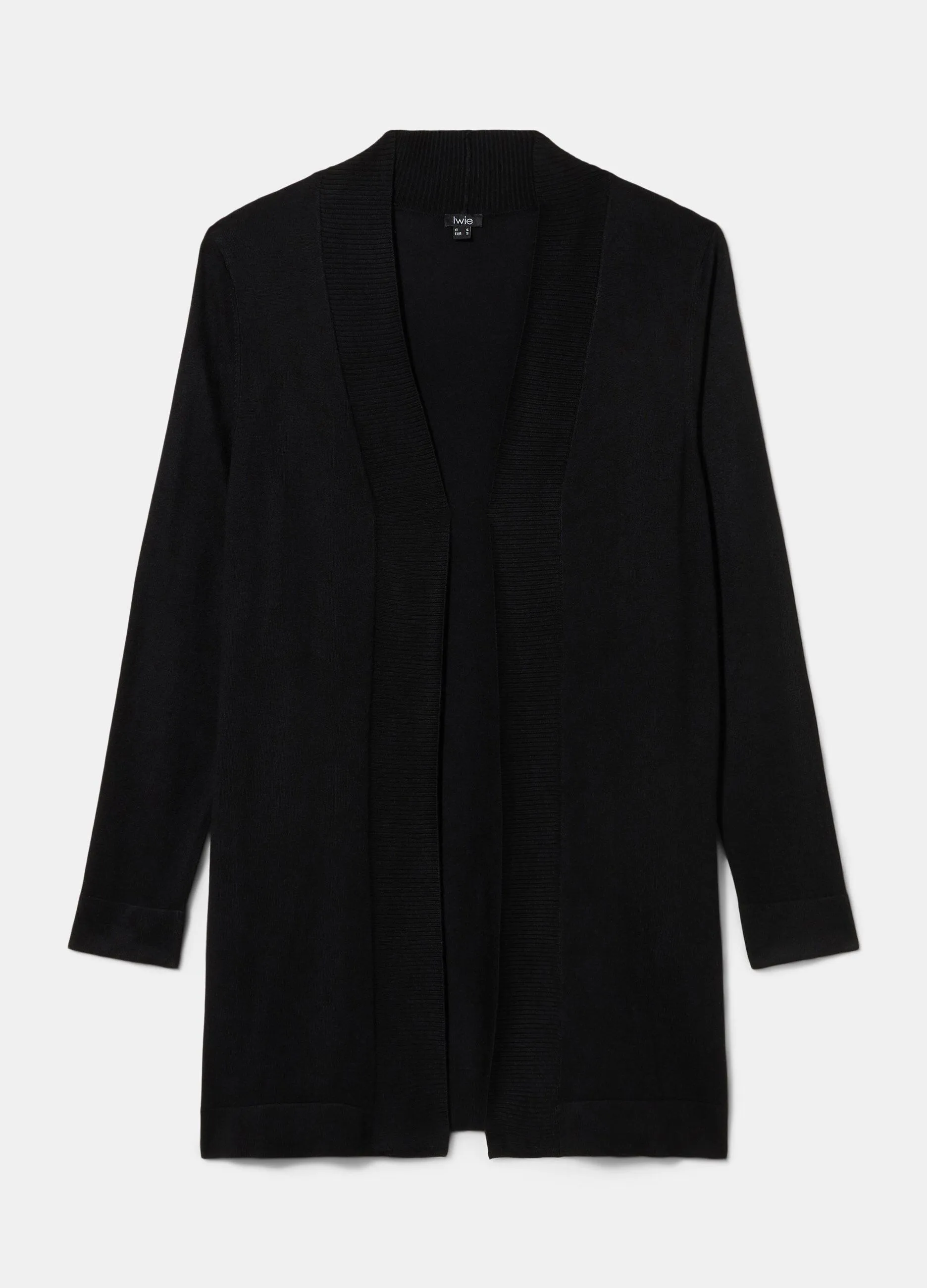 Cardigan lungo in misto viscosa donna