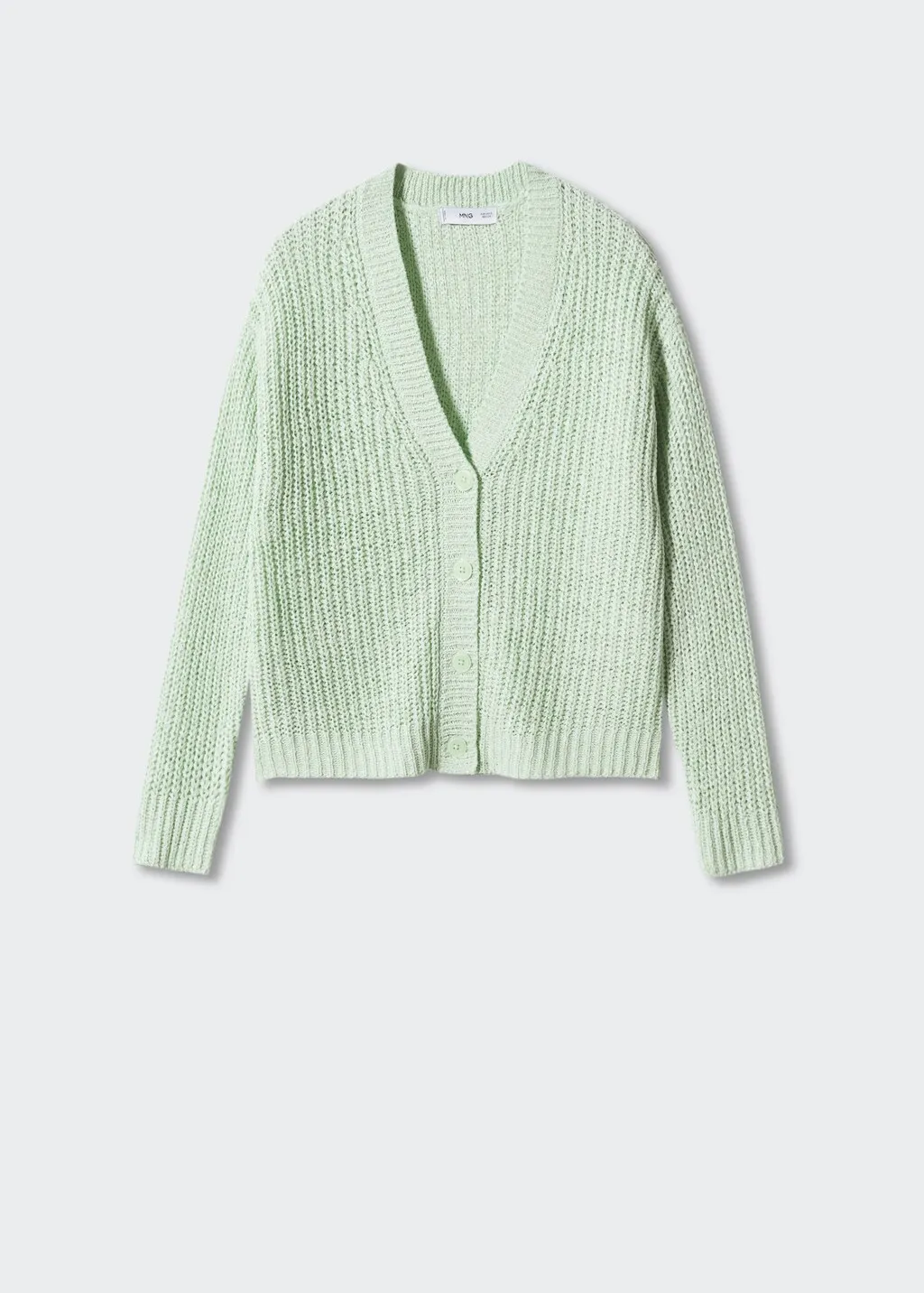 Cardigan maglia collo a V