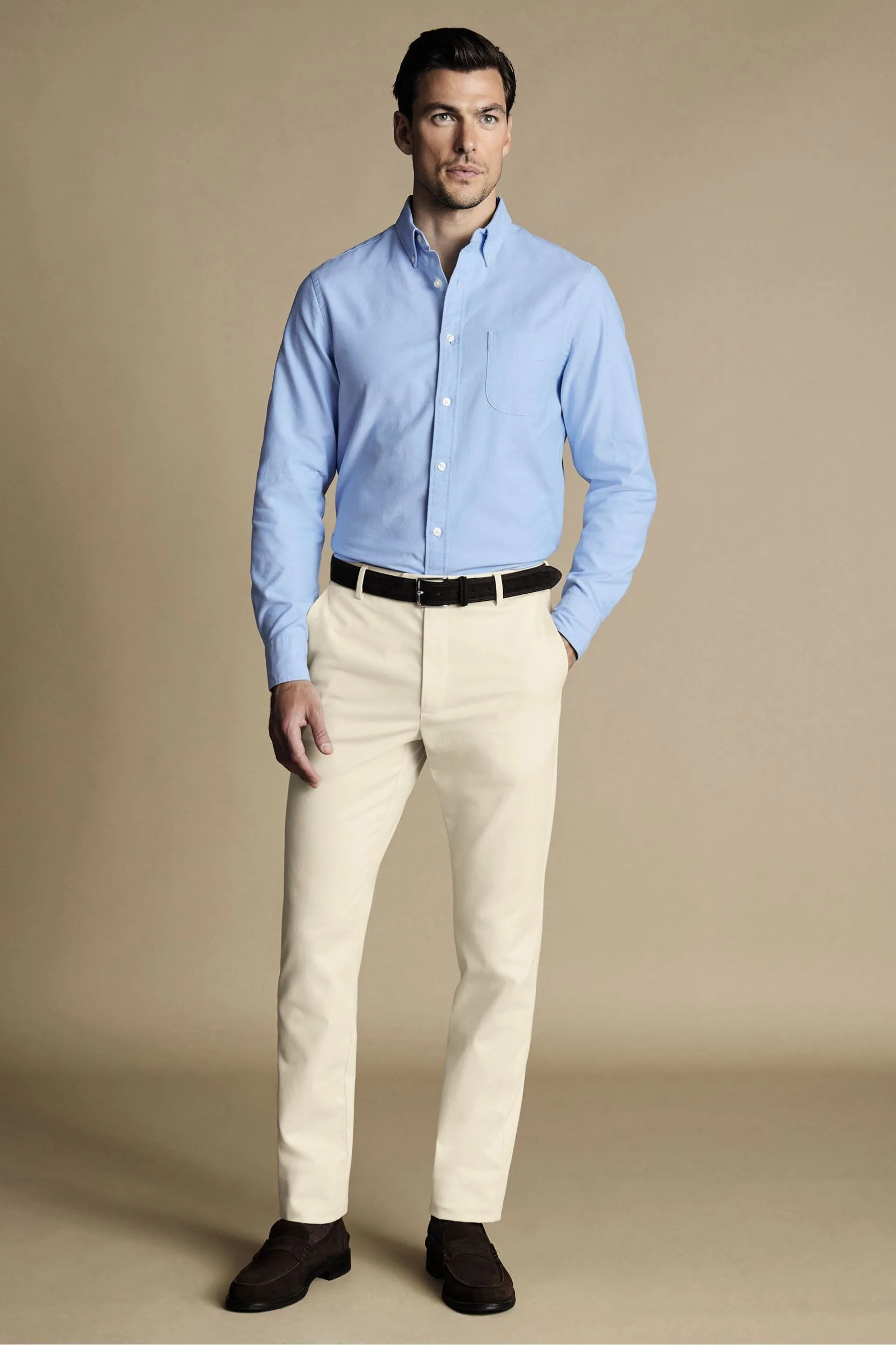 Charles Tyrwhitt - Classic Fit - Pantaloni chino no-stiro