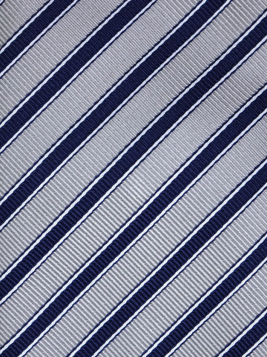Cravatta 3 pieghe BRIANNA in seta jacquard Grigio 