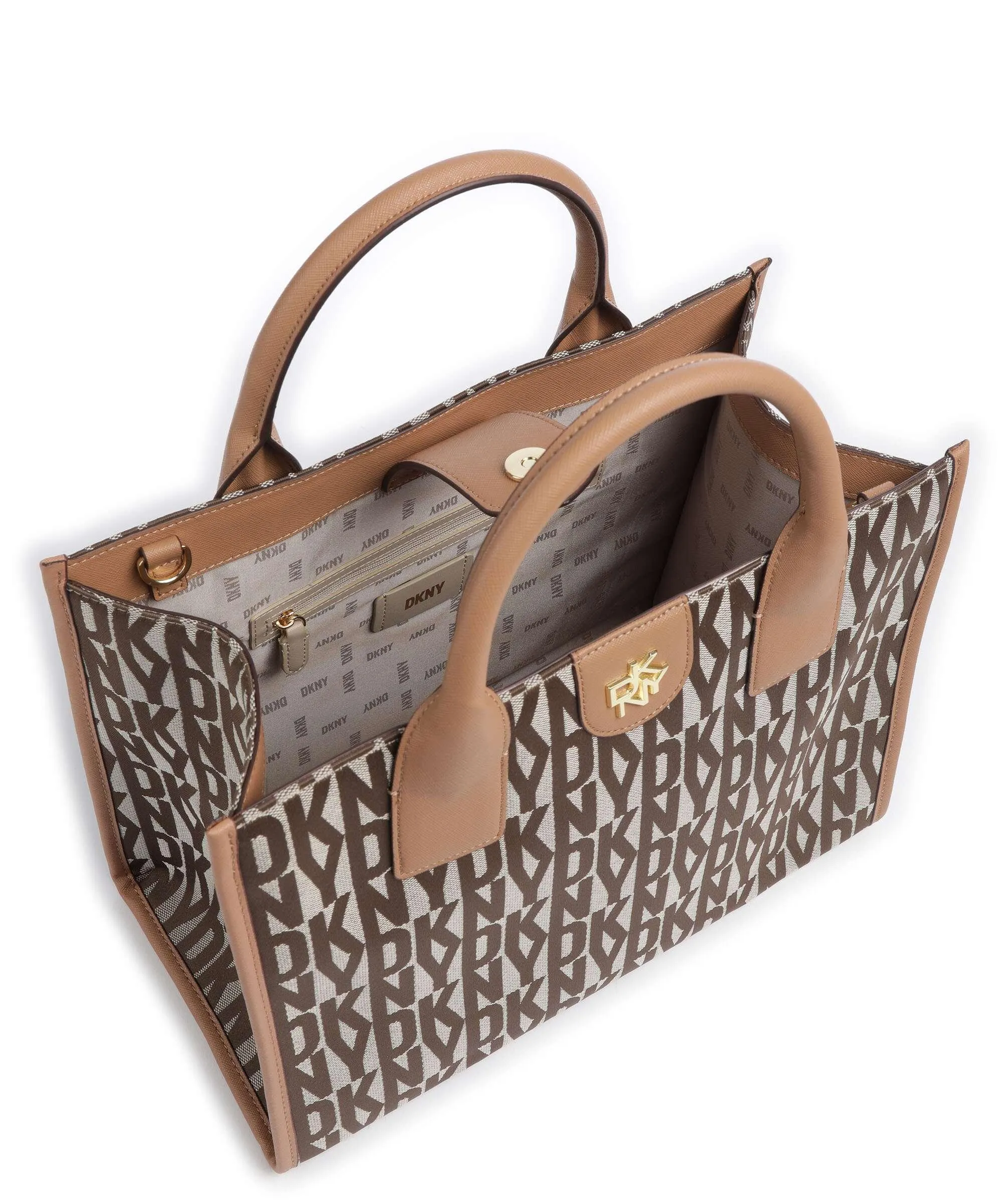  DKNY Carol Borsa a mano poliestere marrone  