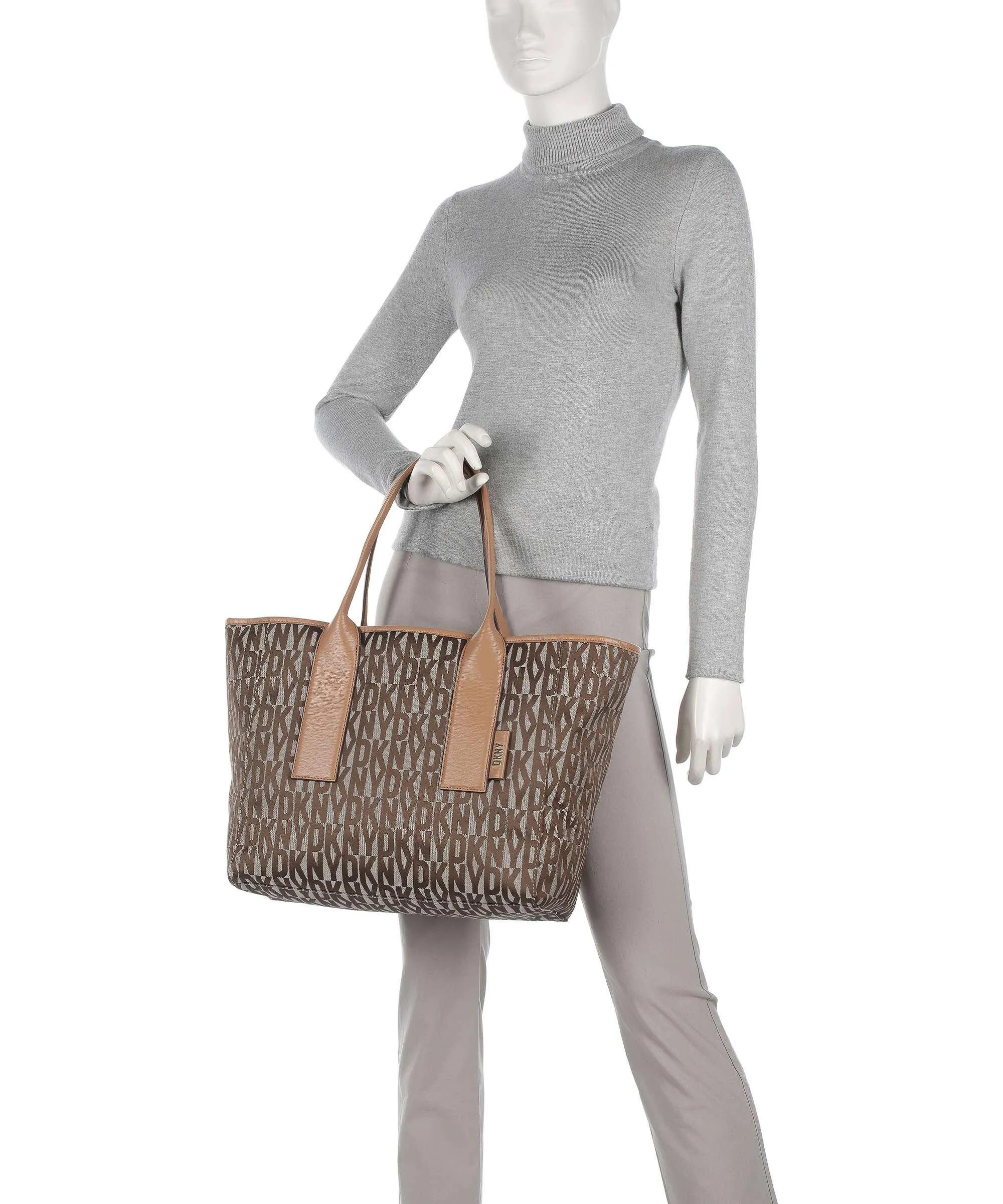  DKNY Grayson Borsa shopper poliestere marrone  