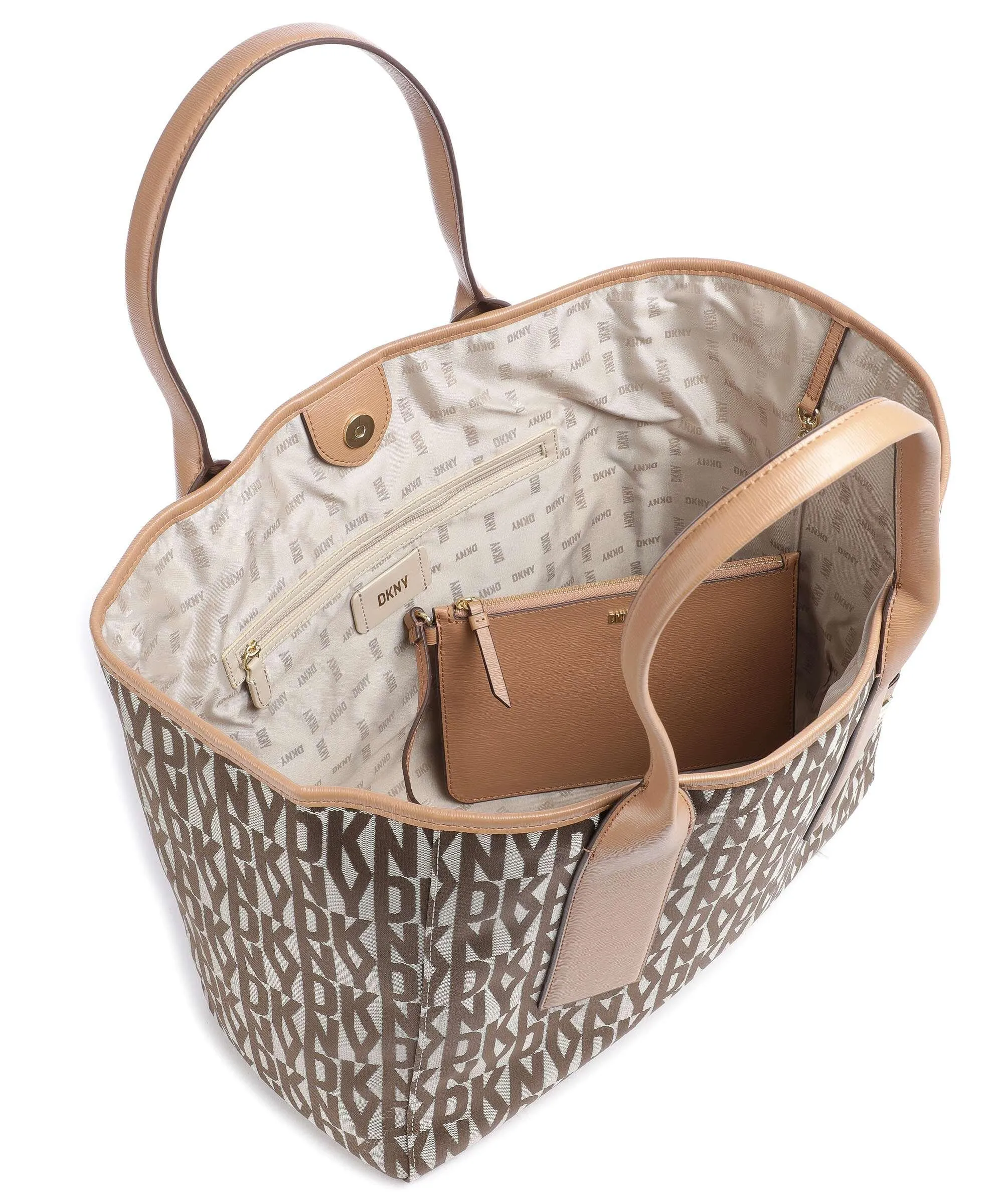  DKNY Grayson Borsa shopper poliestere marrone  
