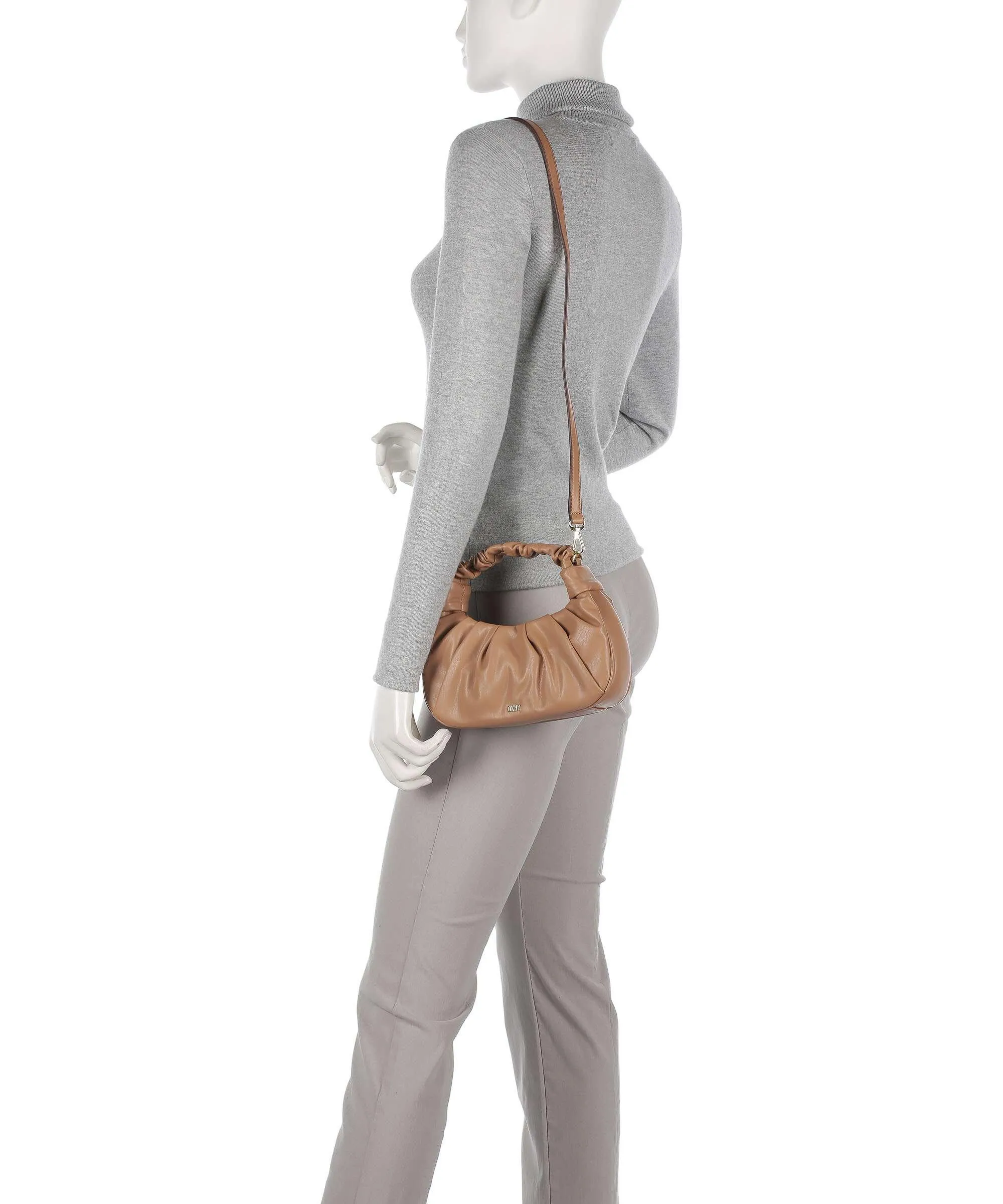  DKNY Reese Borsa a mano pelle sintetica marrone chiaro  