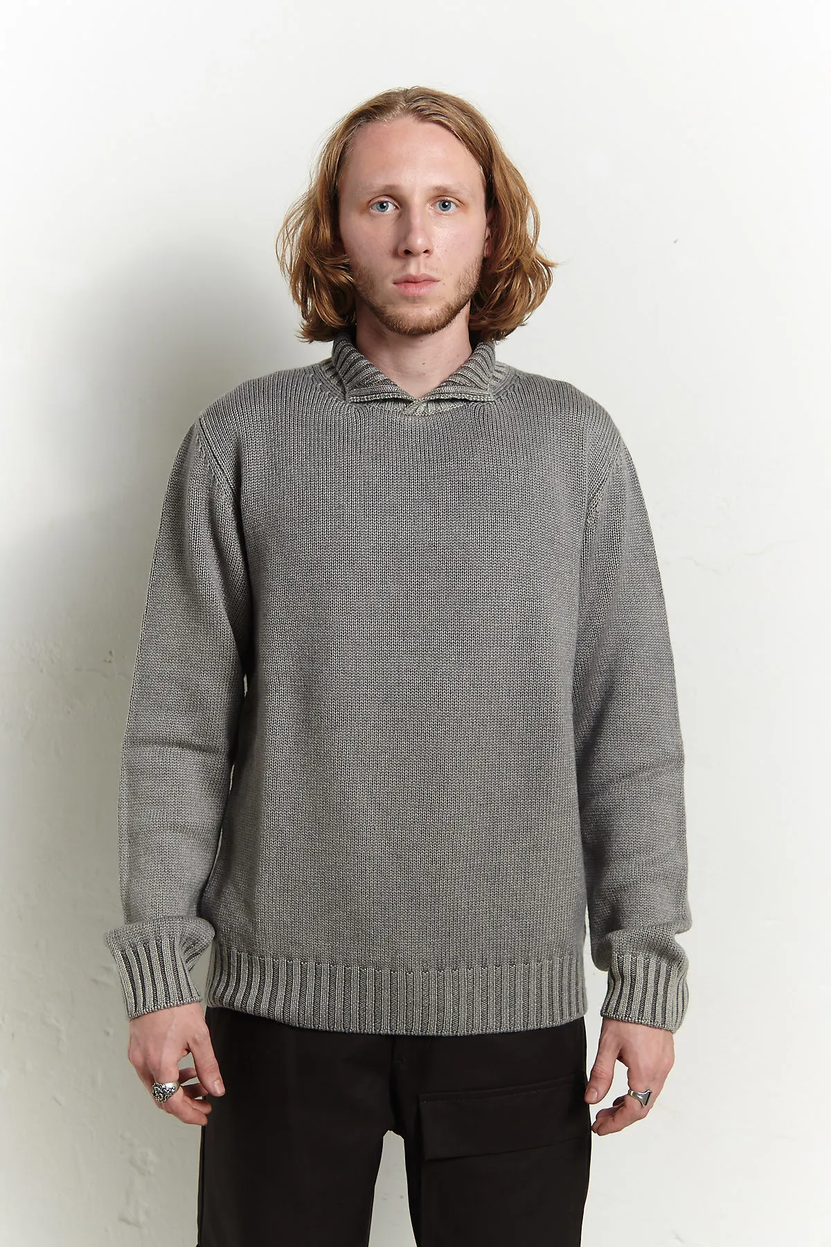 DONDUP Maglia con collo a cratere in lana