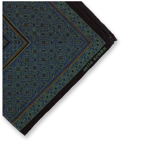 Fazzoletto da taschino Nero - Verde