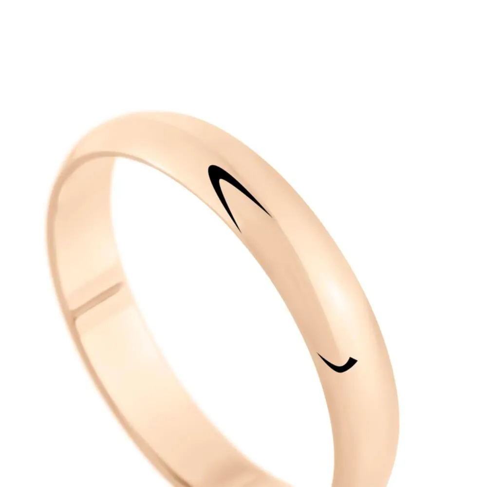 Fede Mantovana 4 mm Oro Rosa 750/1000 1677729