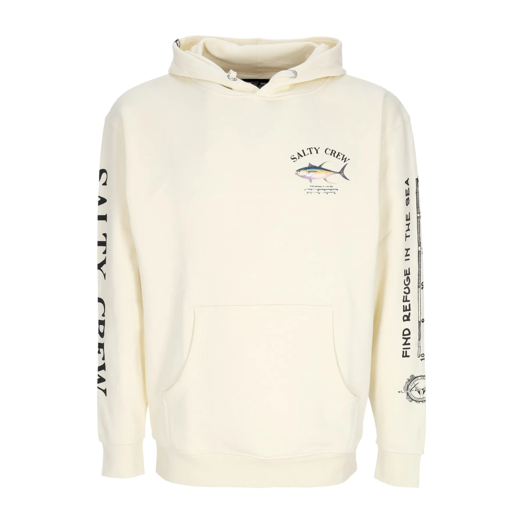 Felpa Cappuccio Uomo Ahi Mount Fleece Bone