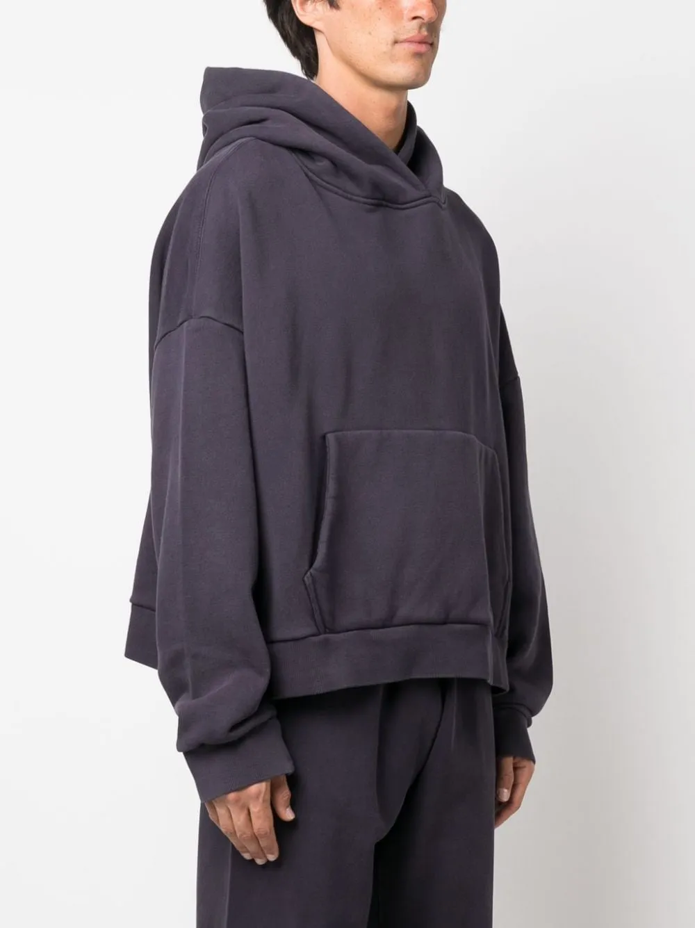 Felpa con cappuccio in nero - unisex