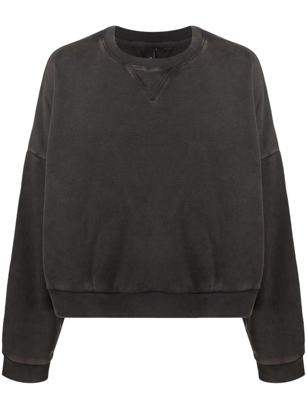 Felpa con maniche a spalla bassa in nero - ENTIRE STUDIOS - unisex