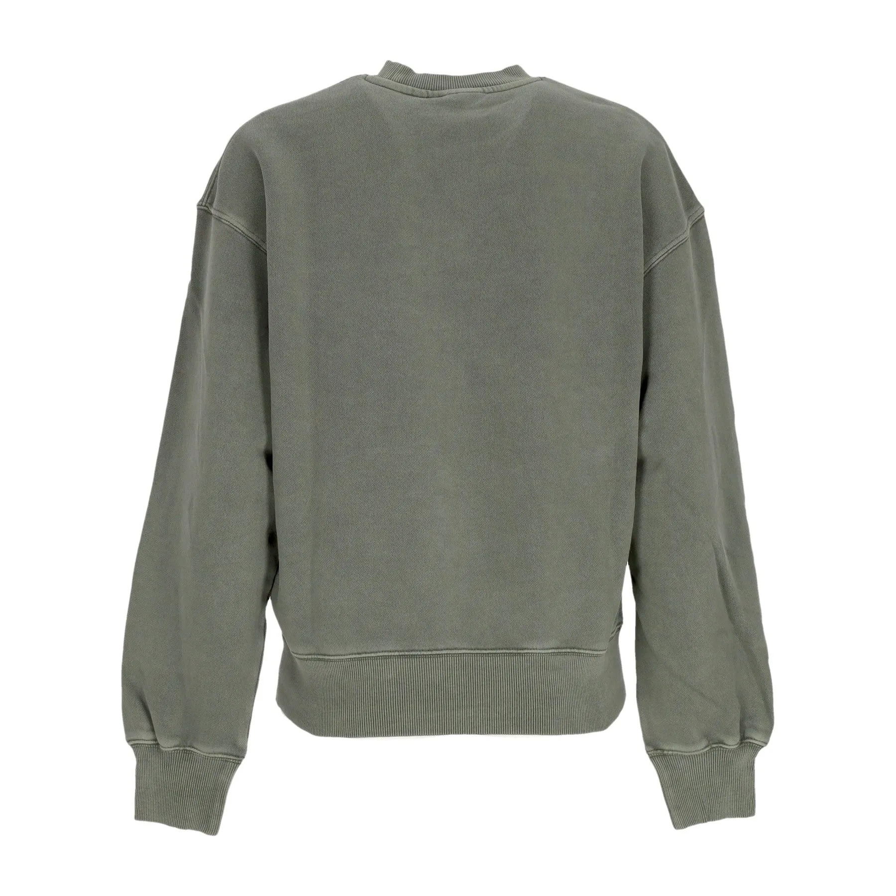 Felpa Leggera Girocollo Donna W Nelson Sweat Smoke Green Garment Dyed