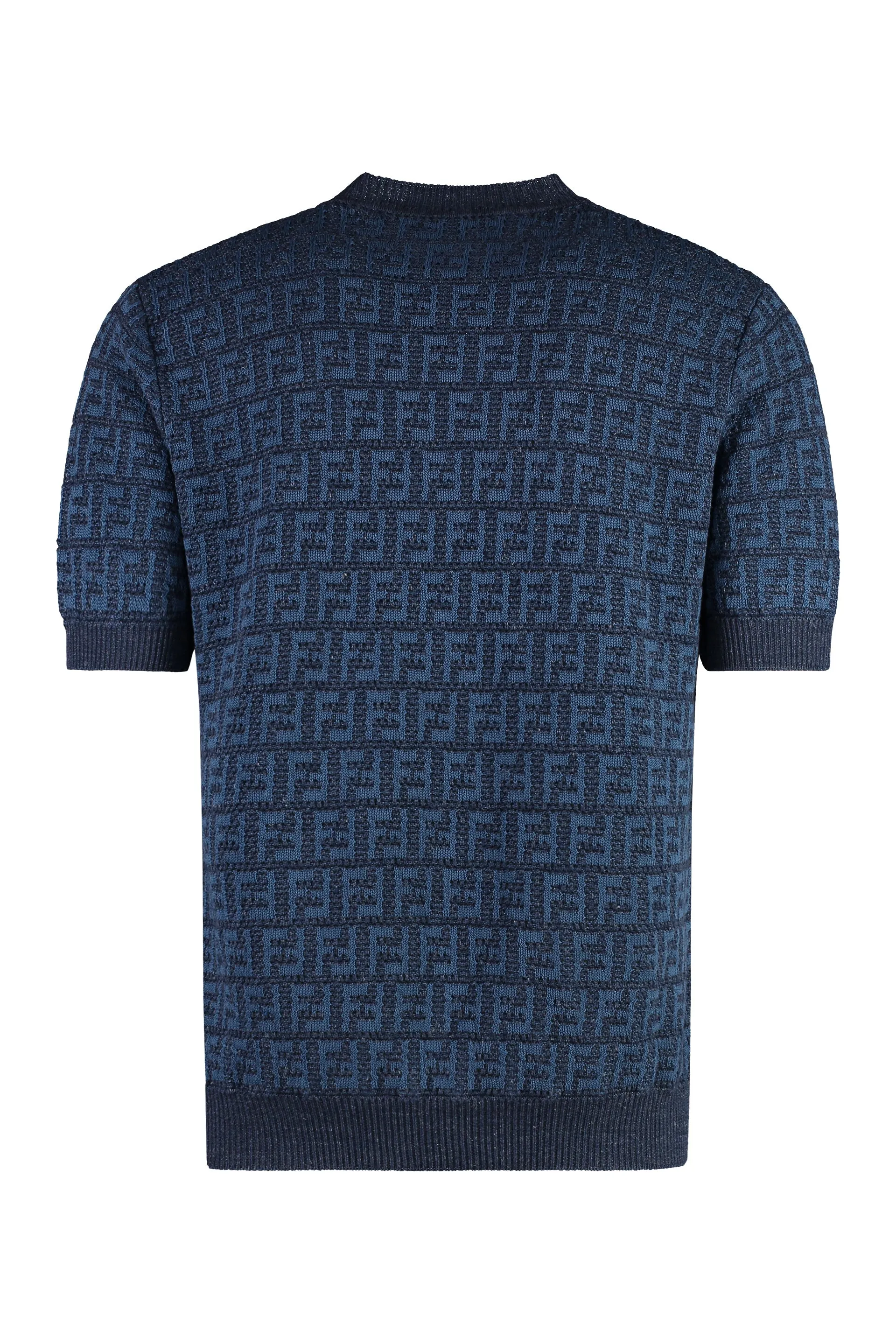 Fendi T-shirt in maglia jacquard