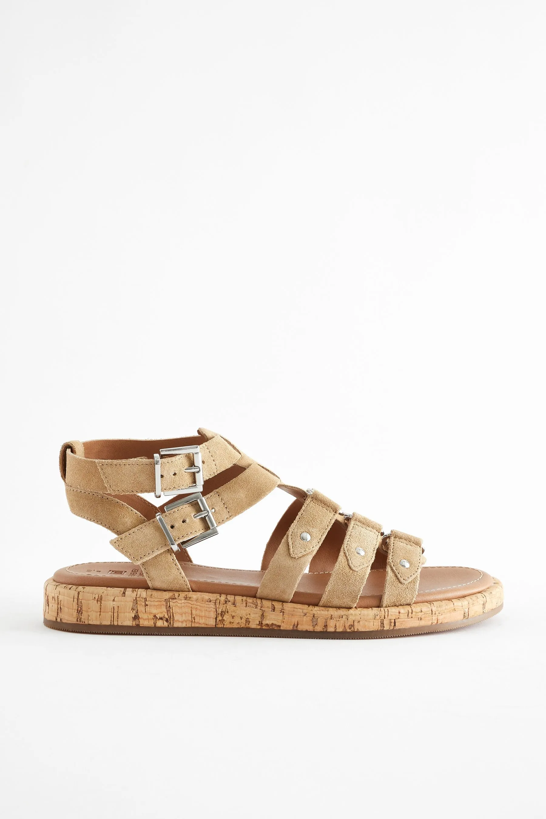 Forever Comfort® - Sandali stile gladiatore in pelle