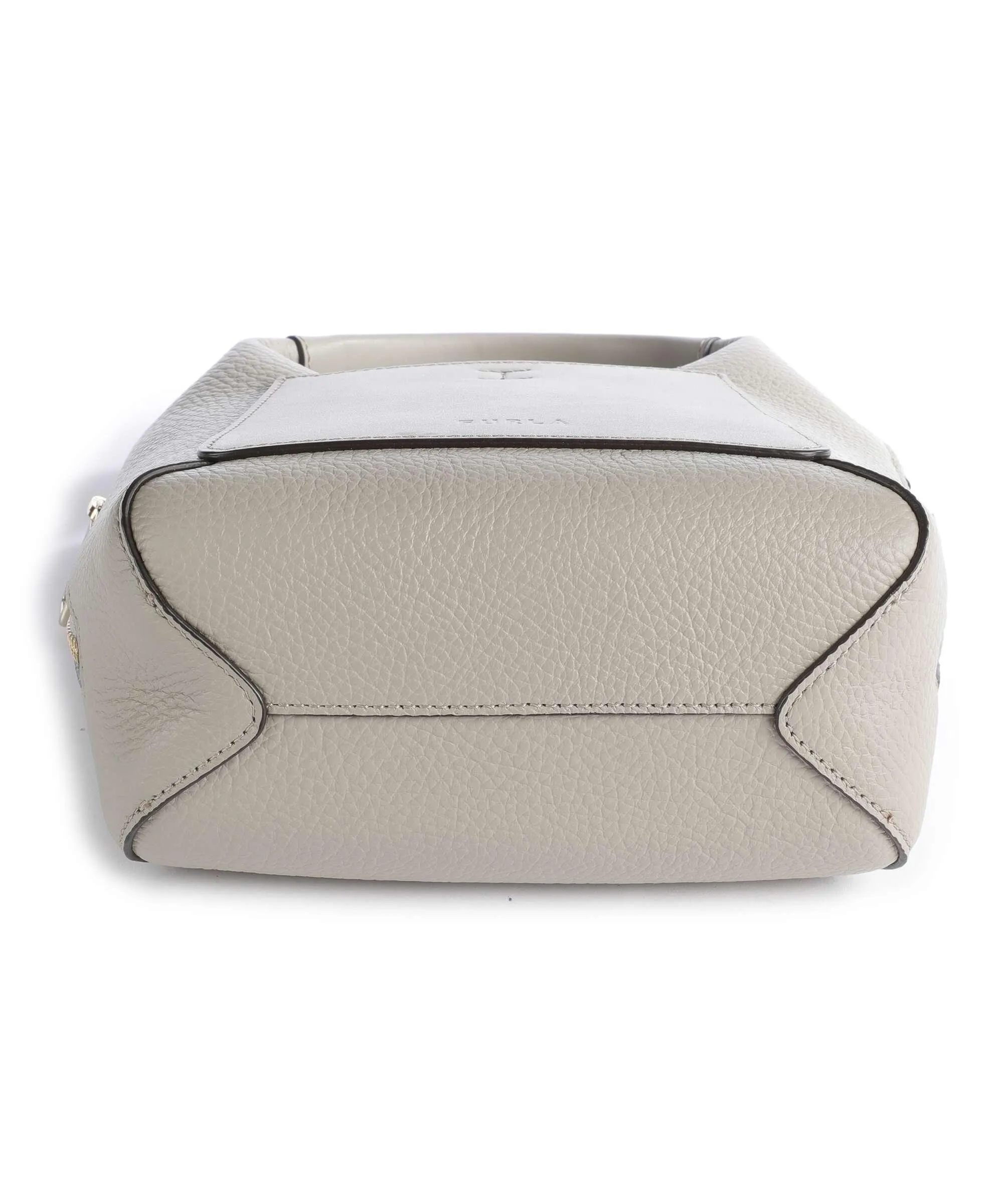  Furla Gilda Mini Borsa a tracolla pelle granulata grigio chiaro  