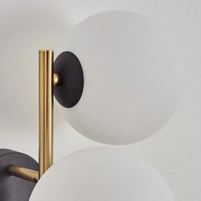 Gastor Lampada a sfera, Applique Oro, Nero, 3-Luci