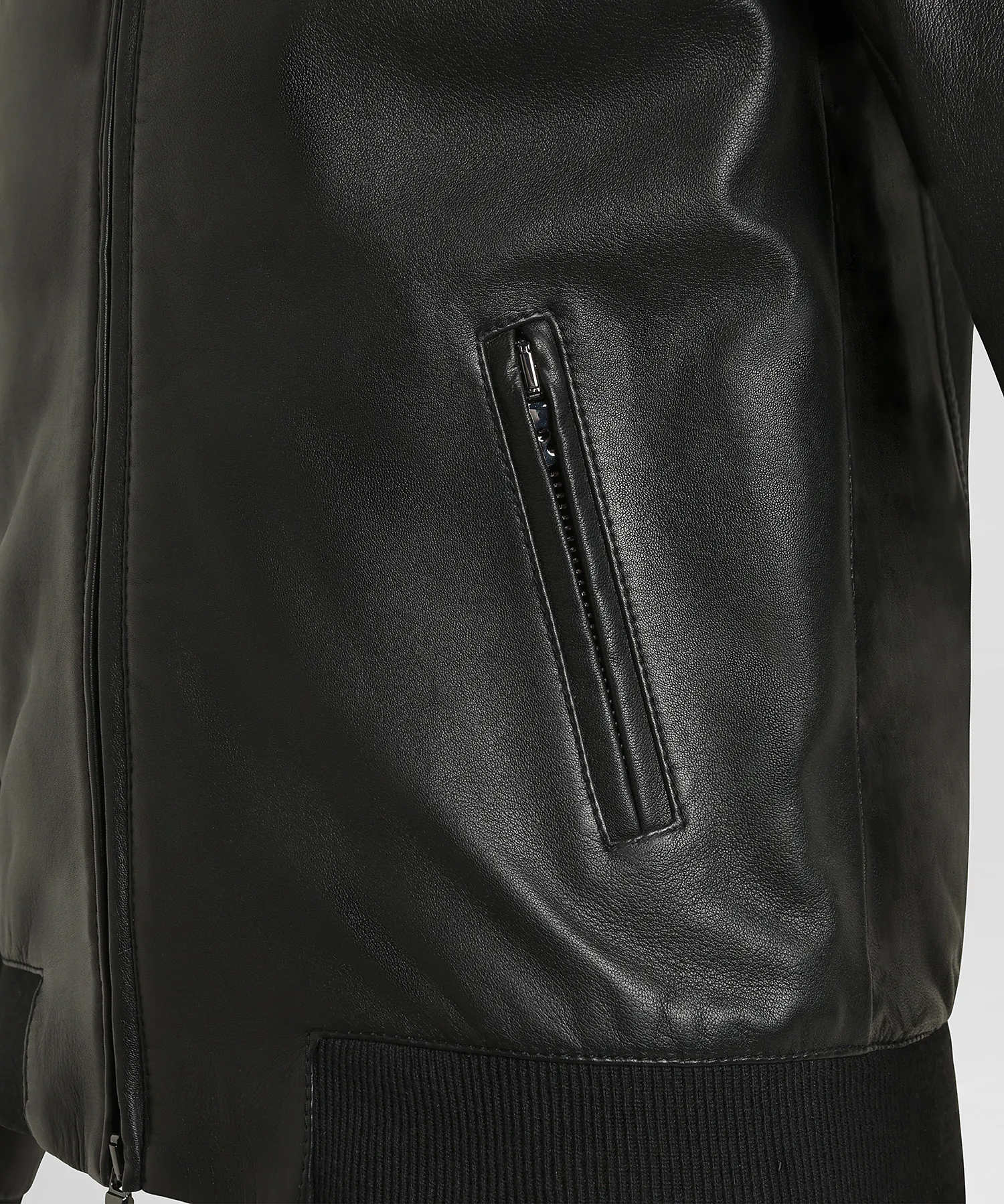 Giacca bomber in pelle