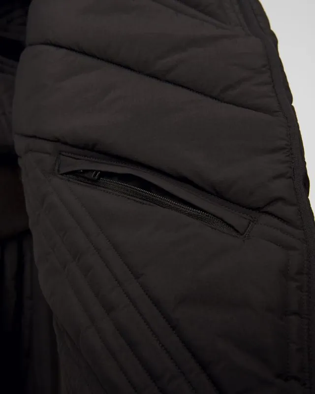 Giacca nera trapuntata da donna Y-3 Qltd Jkt