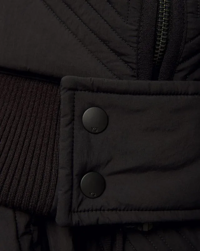 Giacca nera trapuntata da donna Y-3 Qltd Jkt