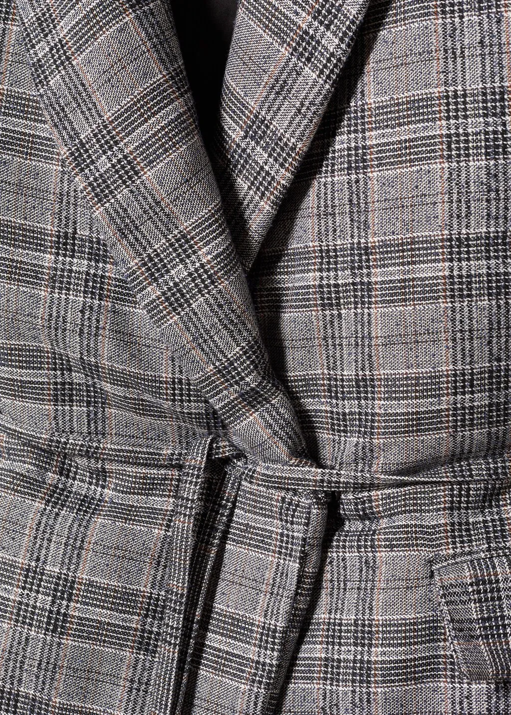 Giacca trapuntata texture quadri