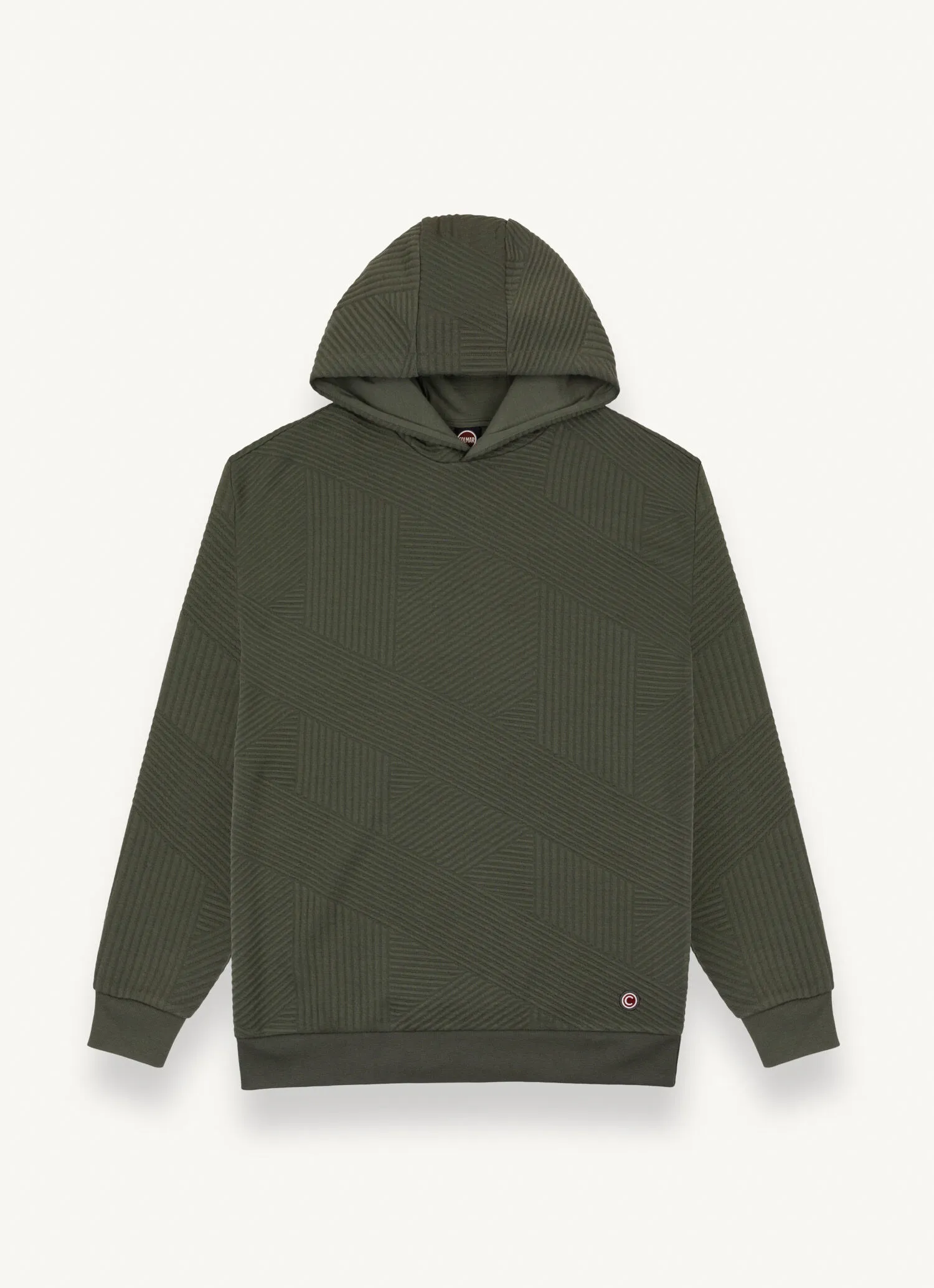 Jacquard maxi-hoody