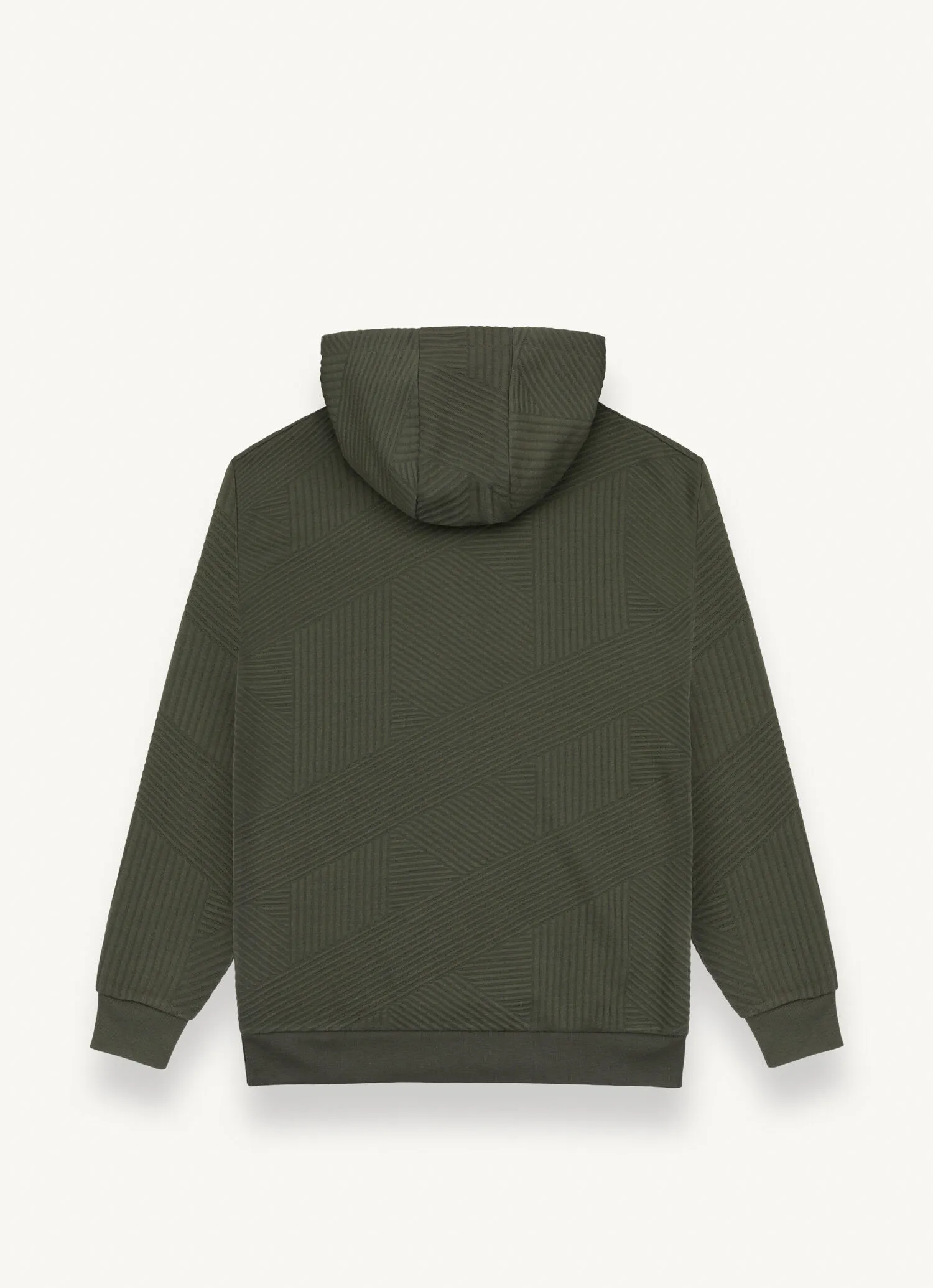 Jacquard maxi-hoody