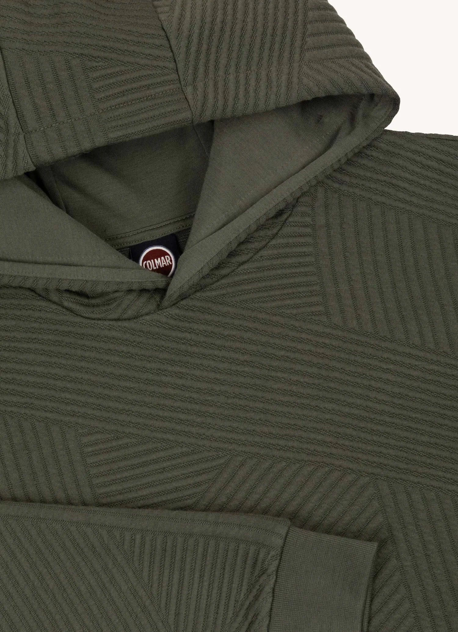 Jacquard maxi-hoody
