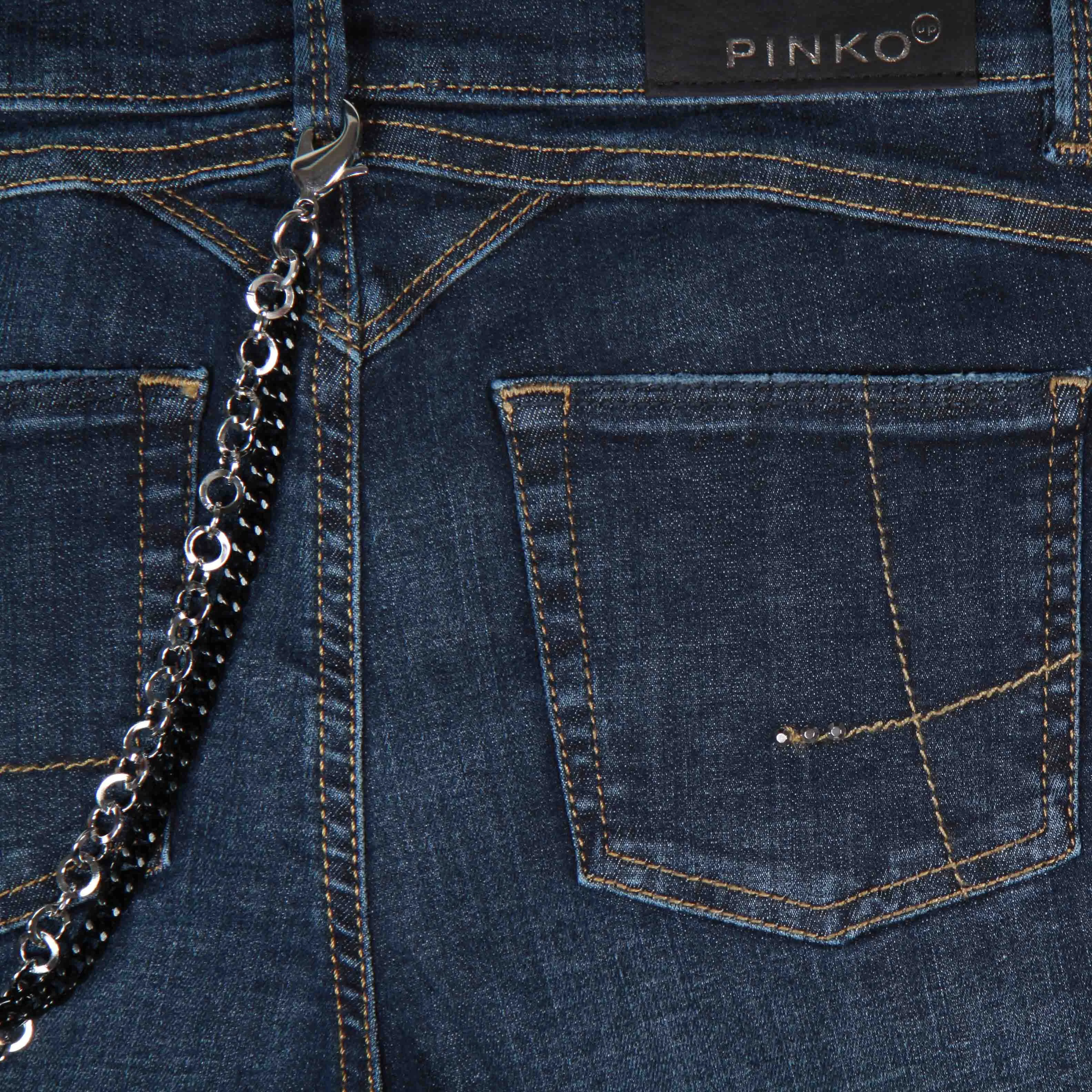 Jeans Flora Iperskinny Bambina Blu Scuro