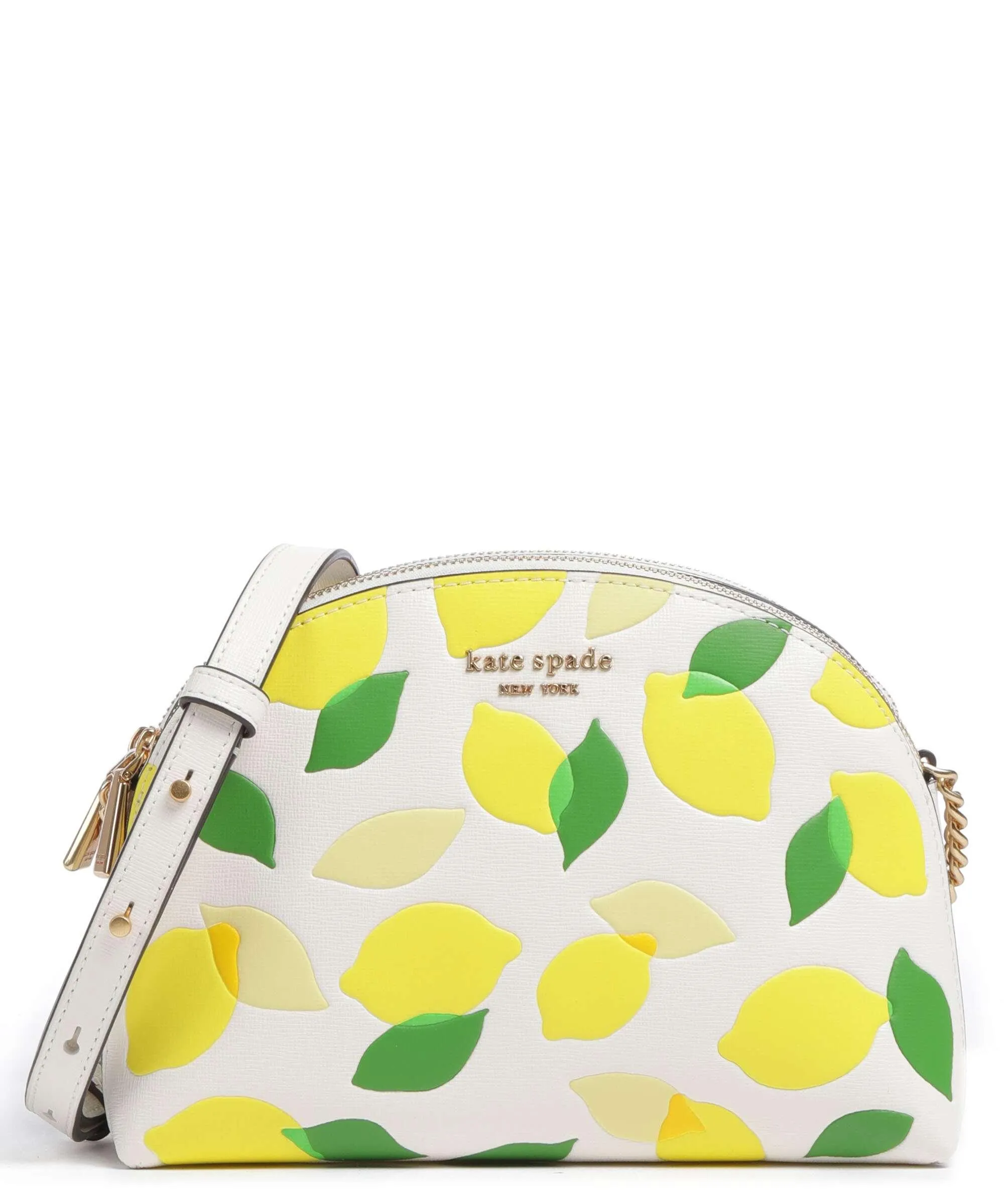  Kate Spade New York Morgan Lemon Toss Borsa a tracolla saffiano leather bianco  