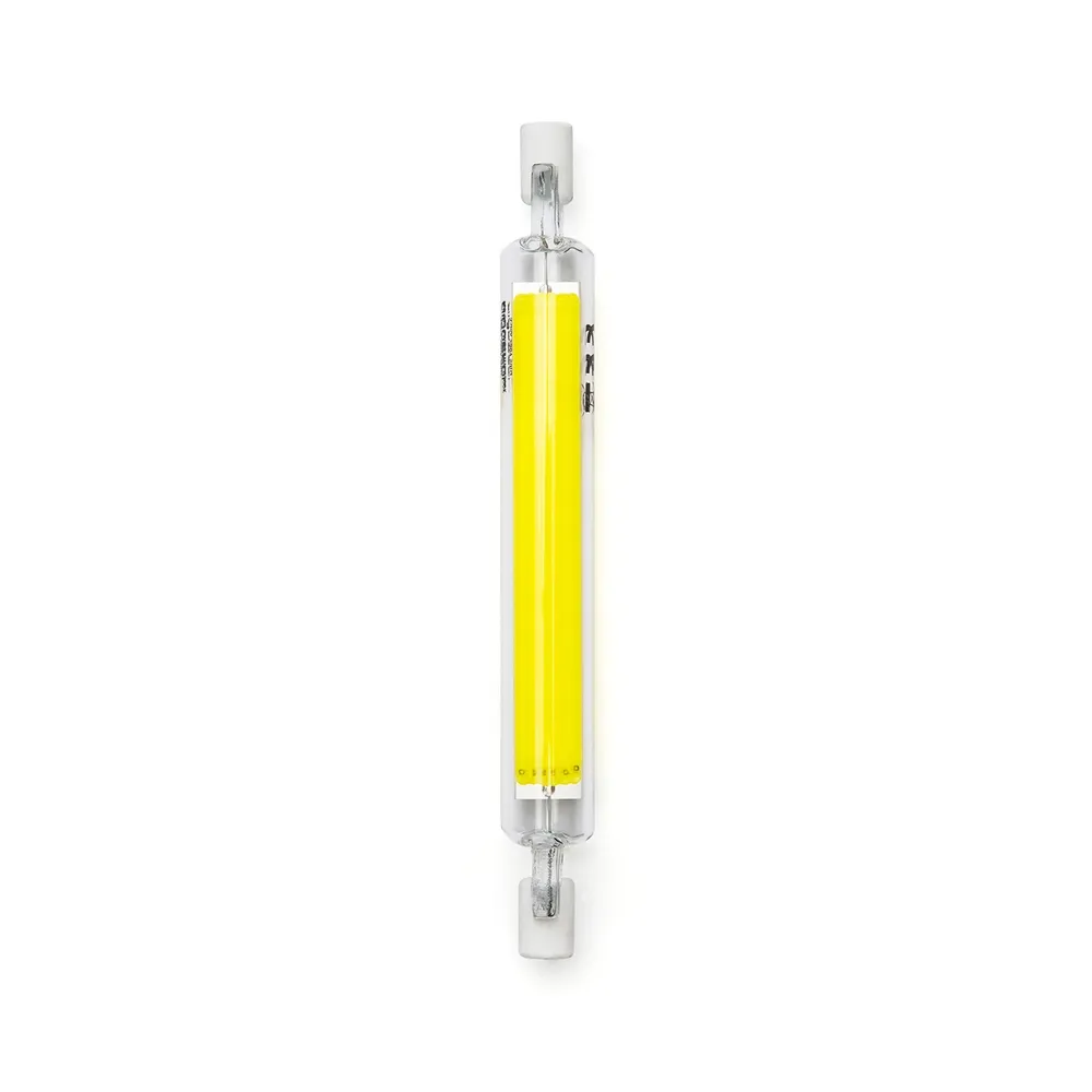 Lampadina Led R7S Lineare 118mm 9W COB in vetro Bianco freddo 6500K Aigostar