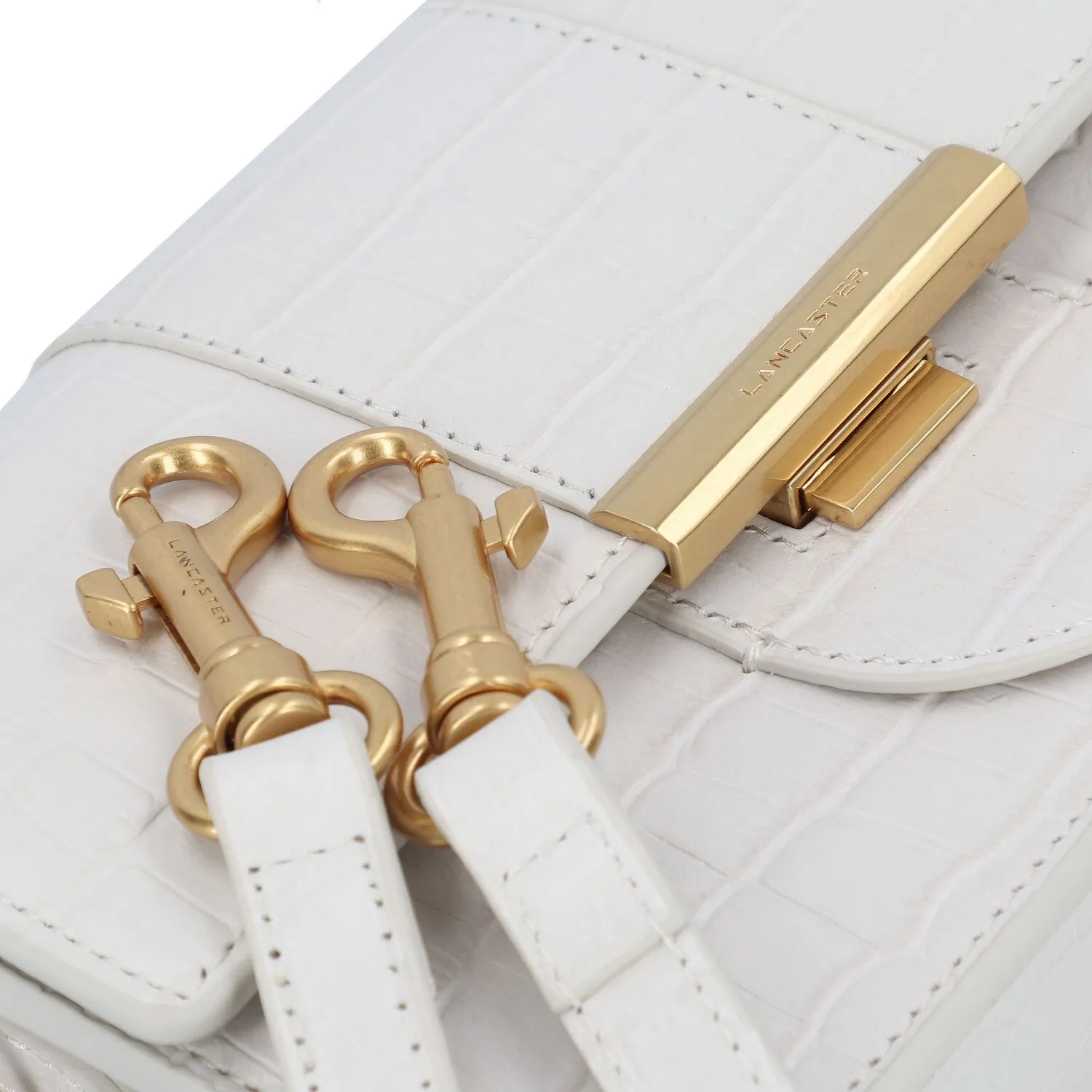 Lancaster Croco Ily Borsa a tracolla Pelle 21 cm