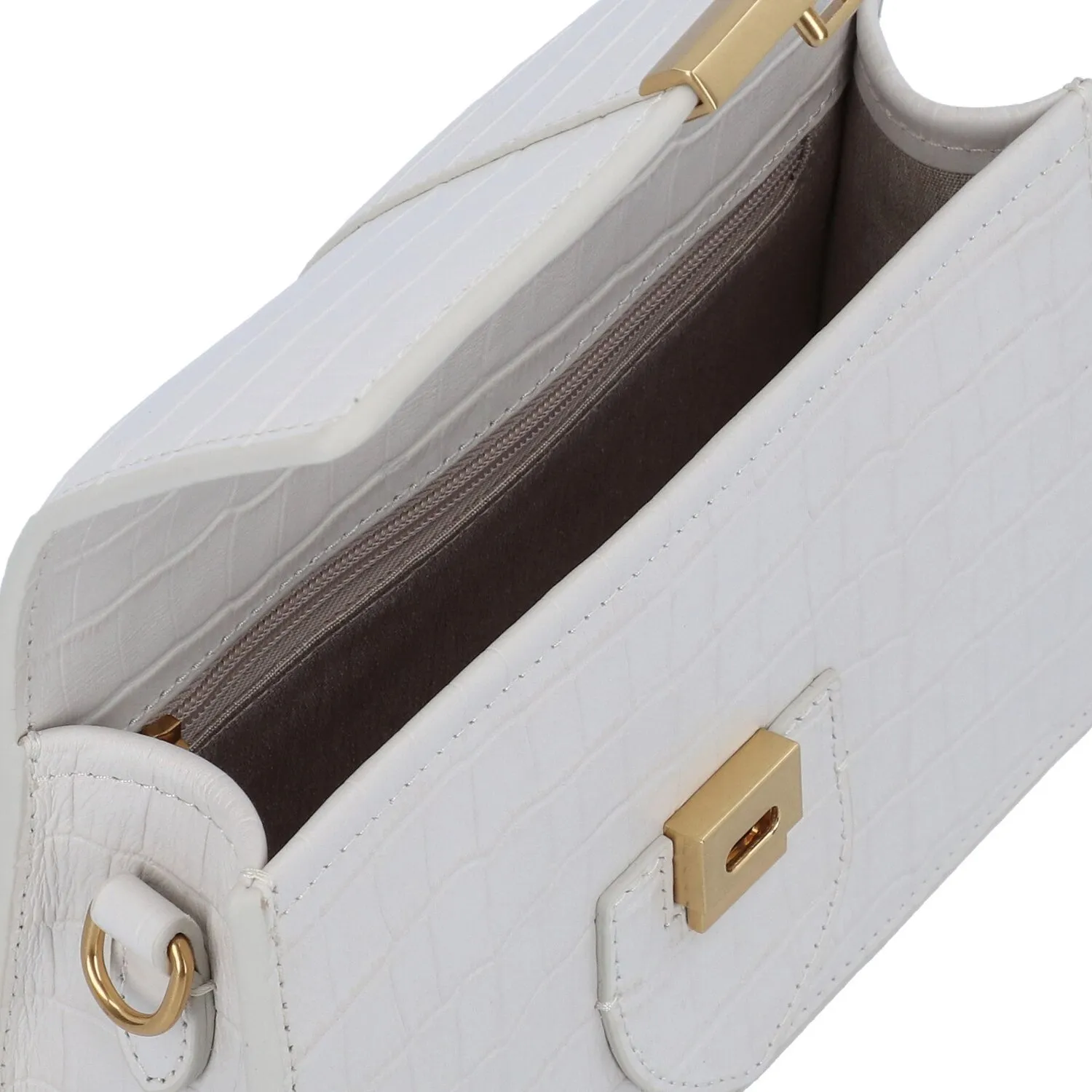 Lancaster Croco Ily Borsa a tracolla Pelle 21 cm
