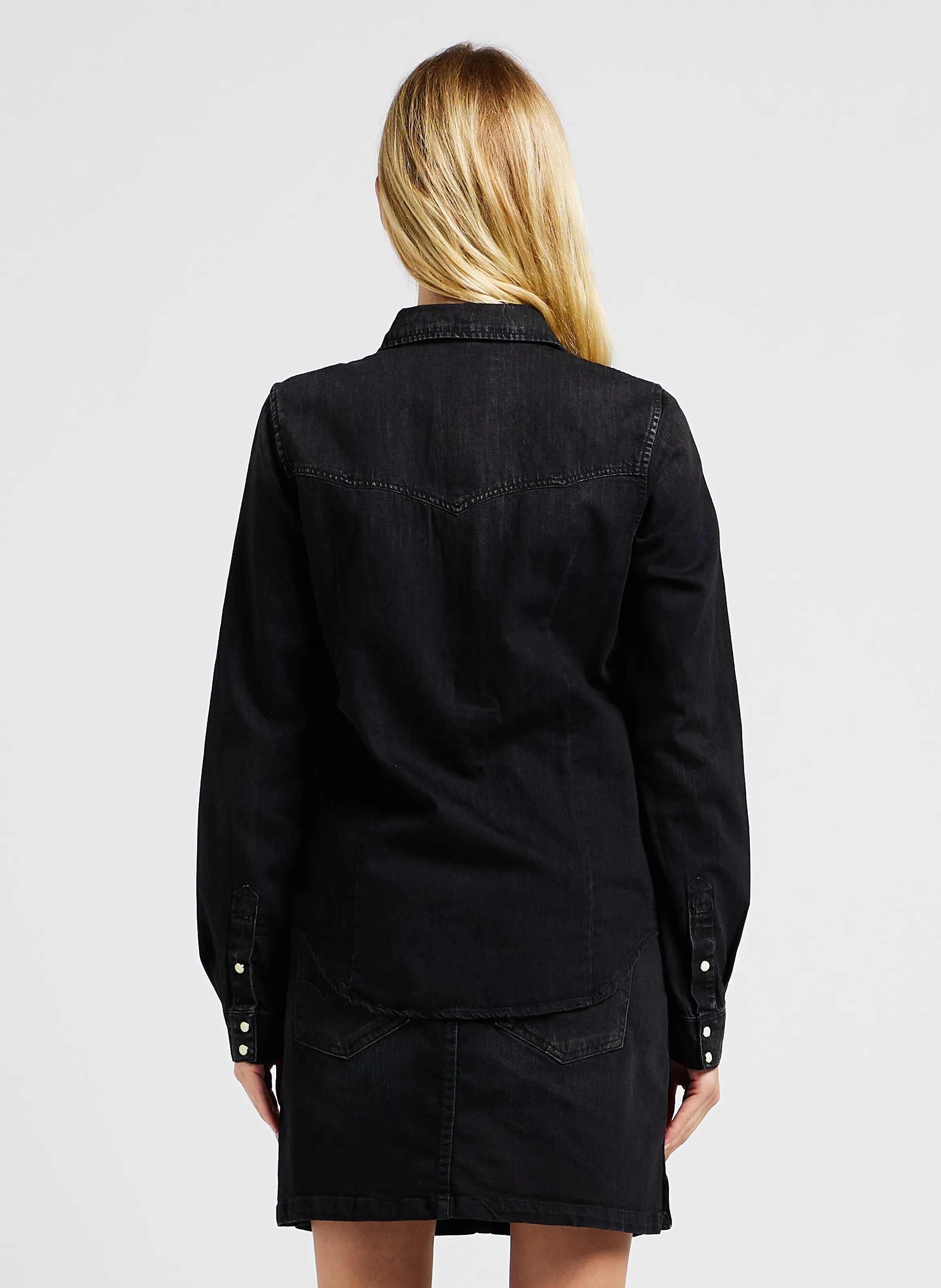  LE TEMPS DES CERISES   JUANITA - Camicia dritta collo classico in cotone | Nero