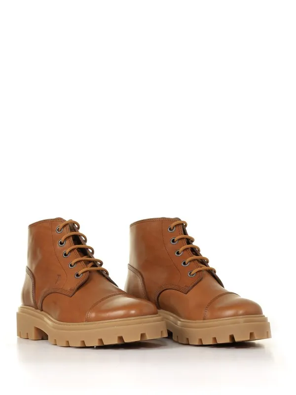 Leather ankle boots