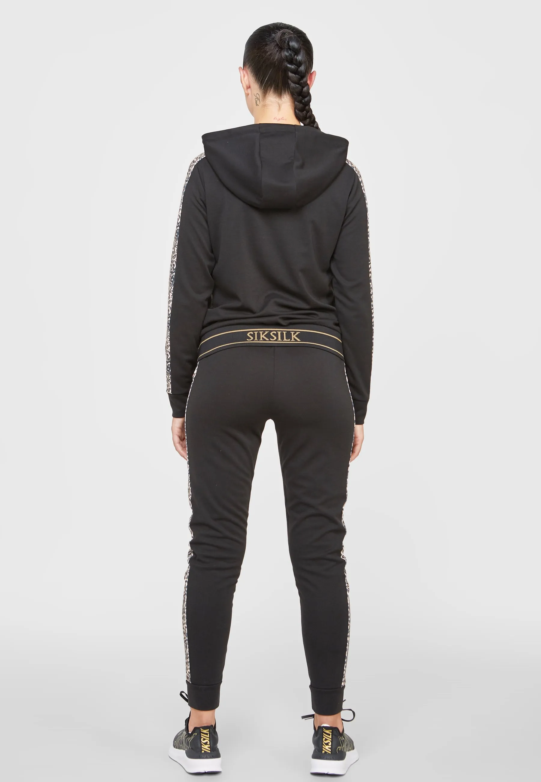 LEOPARD PRINT PANELLED - Felpa con cappuccio