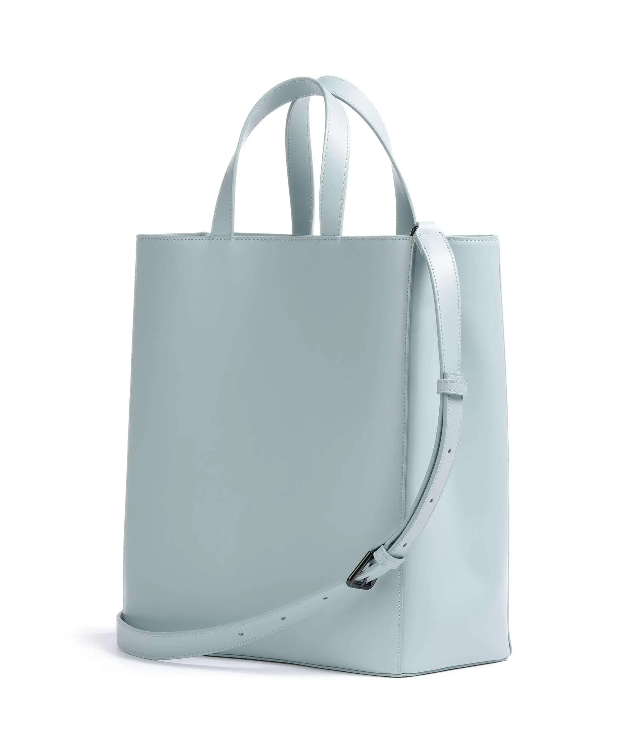  Liebeskind Paper Bag Carter M Borsa a mano pelle liscia blu chiaro  