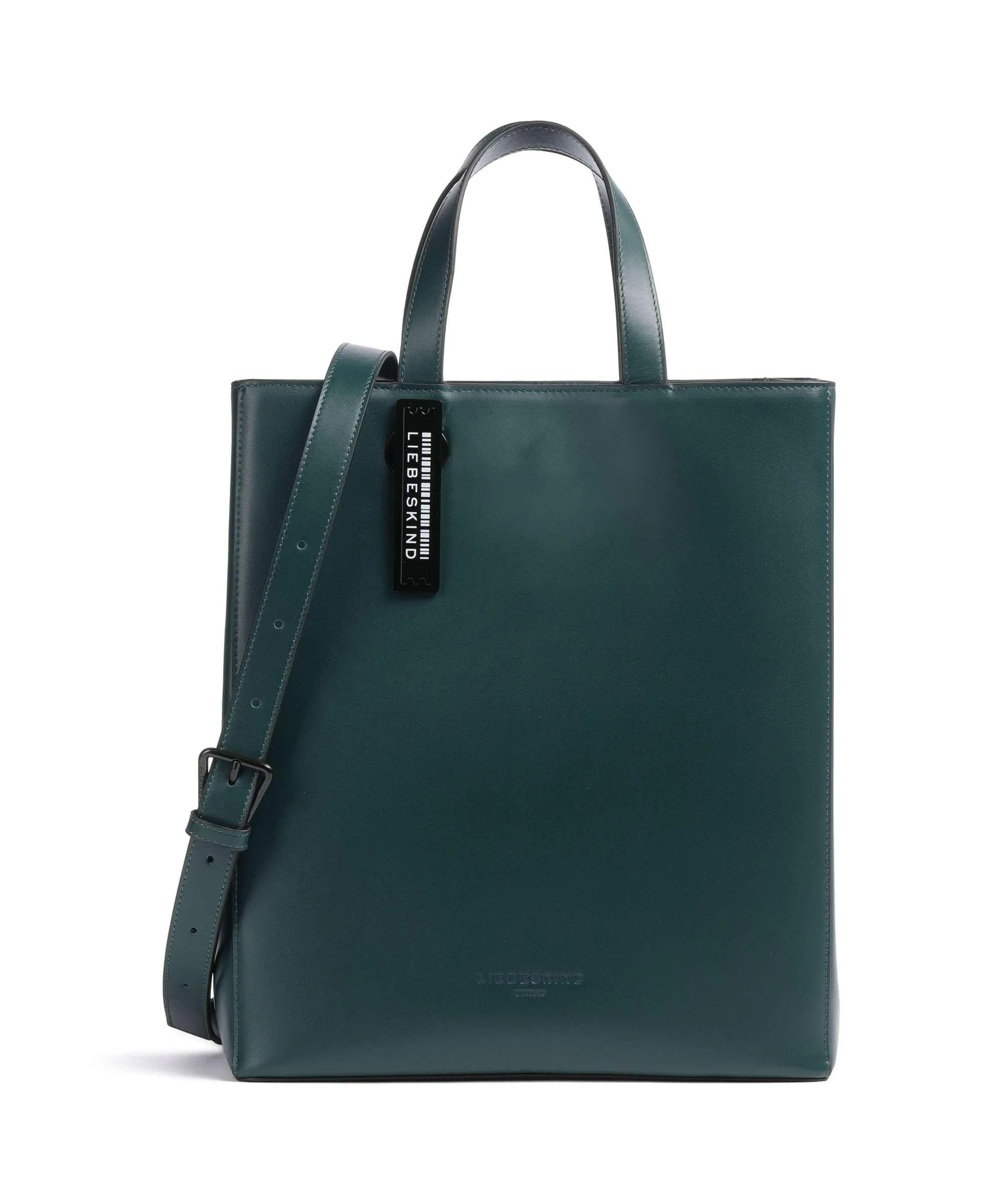  Liebeskind Paper Bag Carter M Borsa a mano pelle liscia verde scuro  