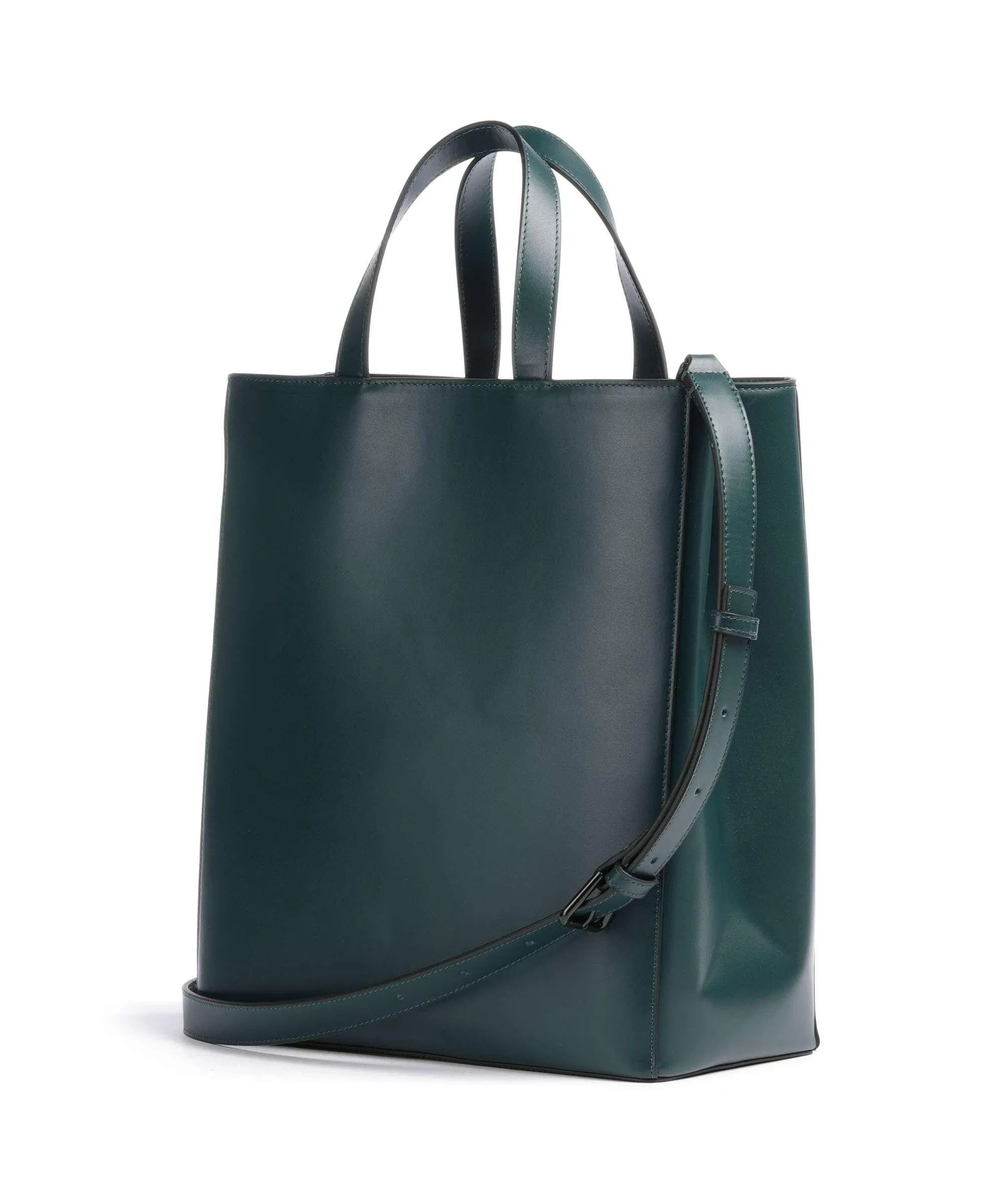  Liebeskind Paper Bag Carter M Borsa a mano pelle liscia verde scuro  