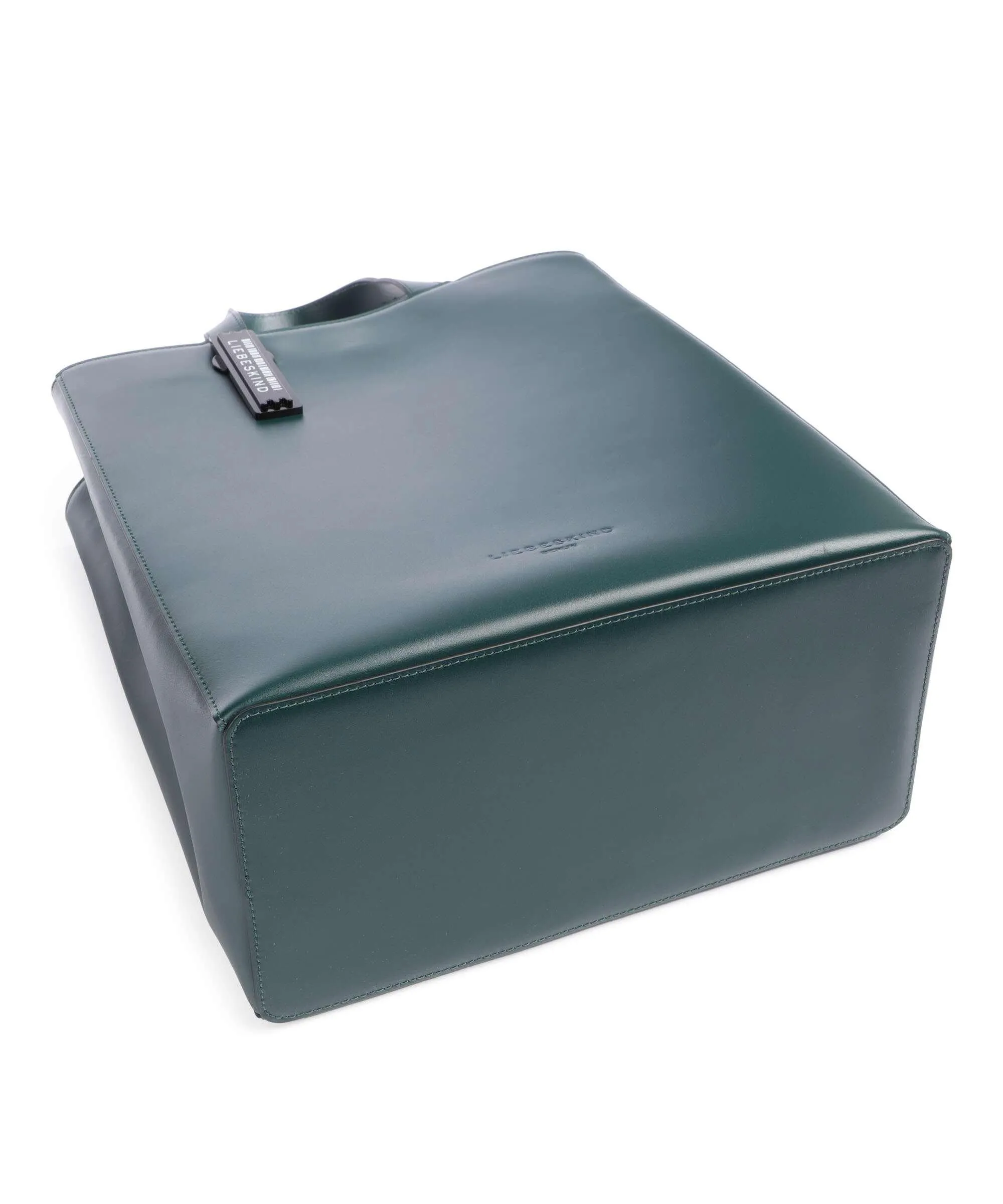  Liebeskind Paper Bag Carter M Borsa a mano pelle liscia verde scuro  
