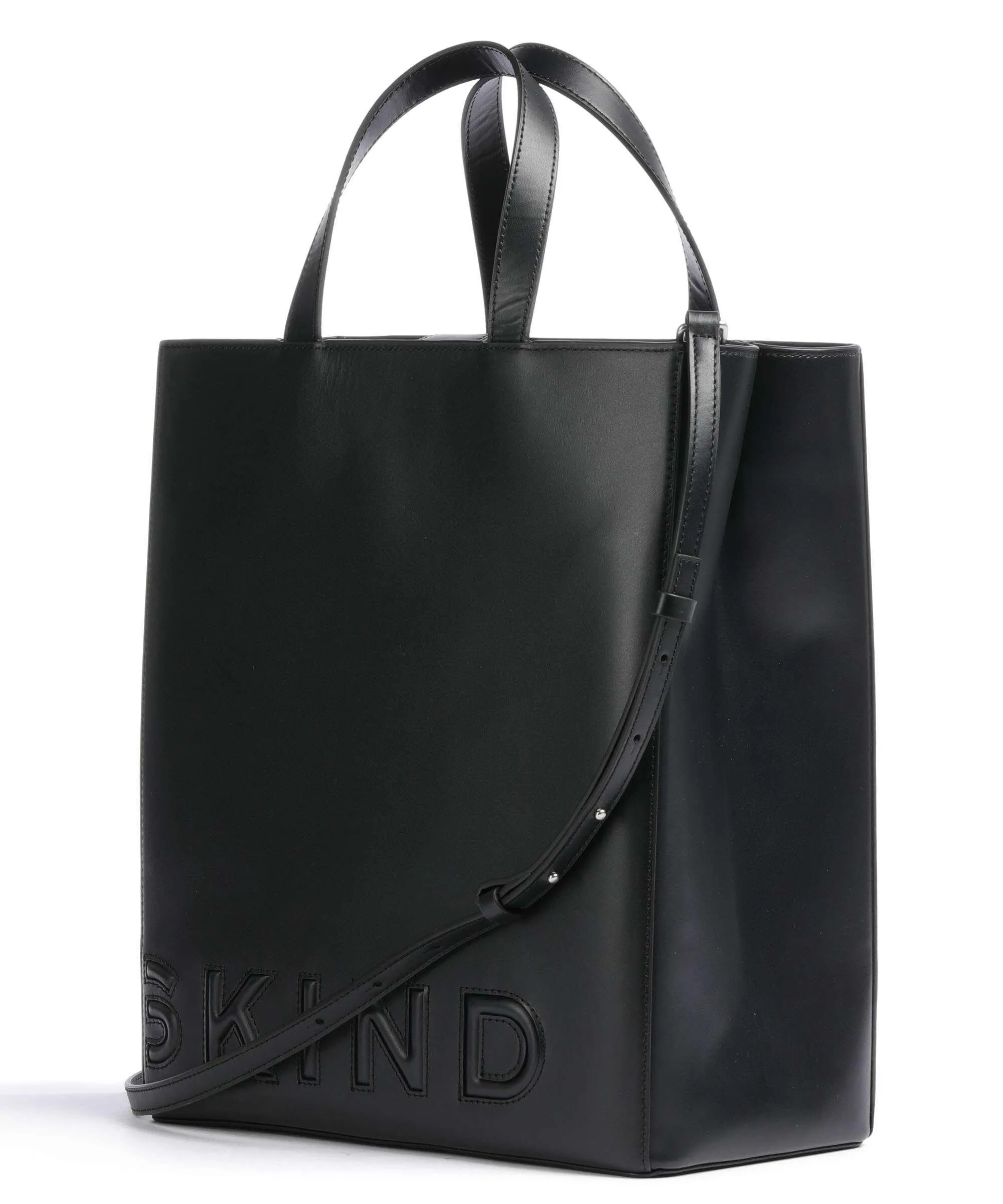  Liebeskind Paper Bag Logo Carter M Borsa a mano pelle liscia nero  