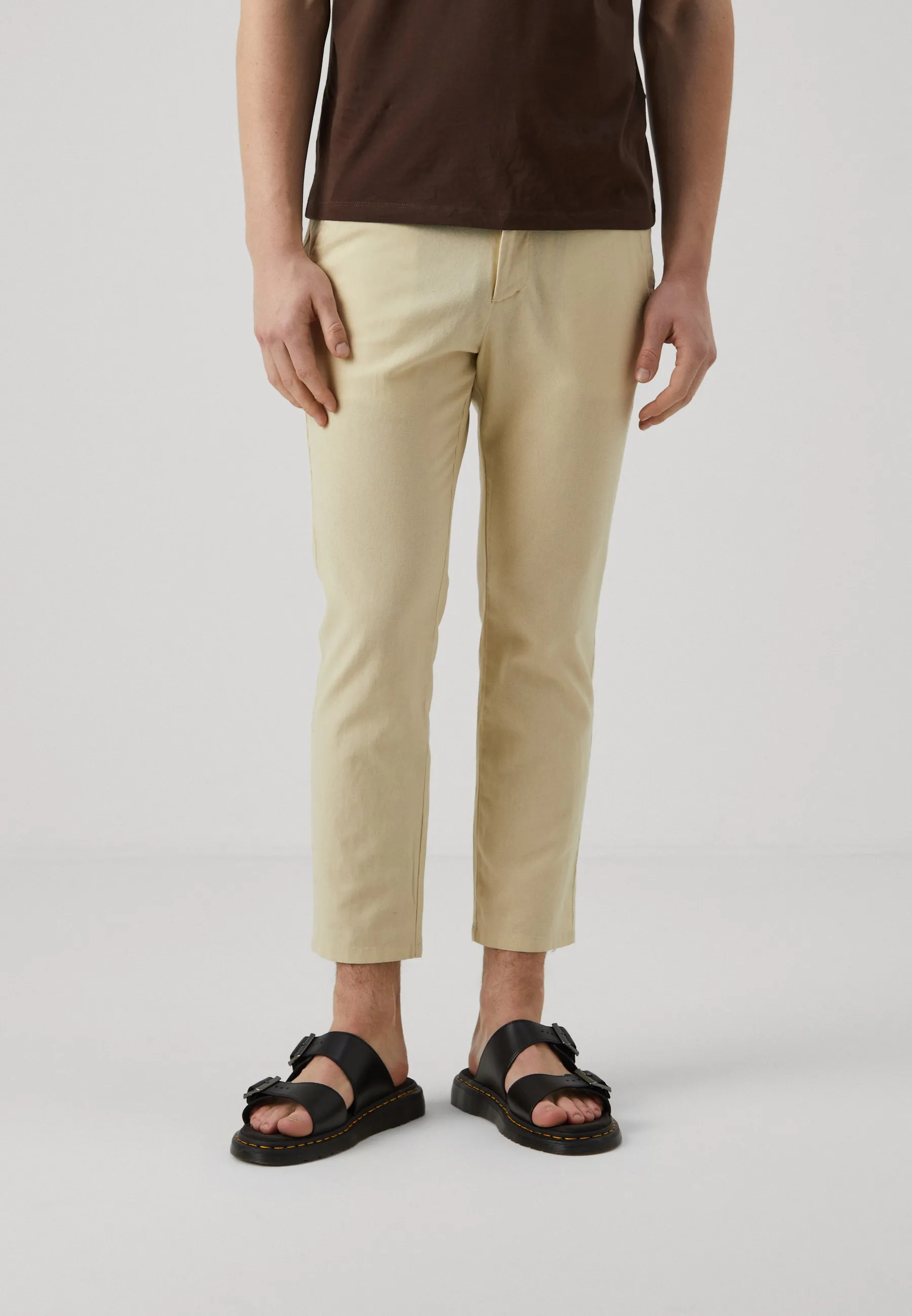 LINEN BLEND CHINO - Chino