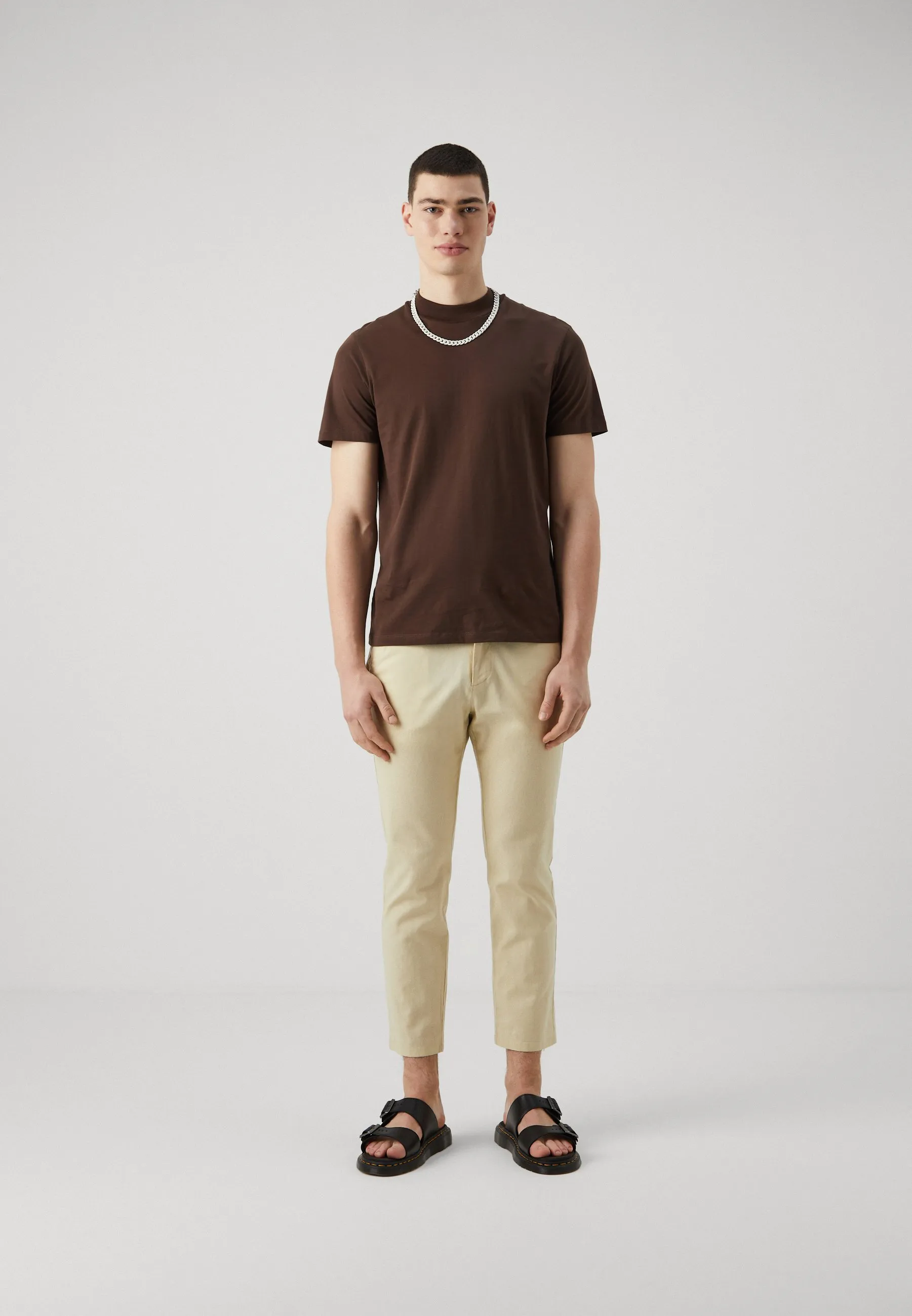 LINEN BLEND CHINO - Chino