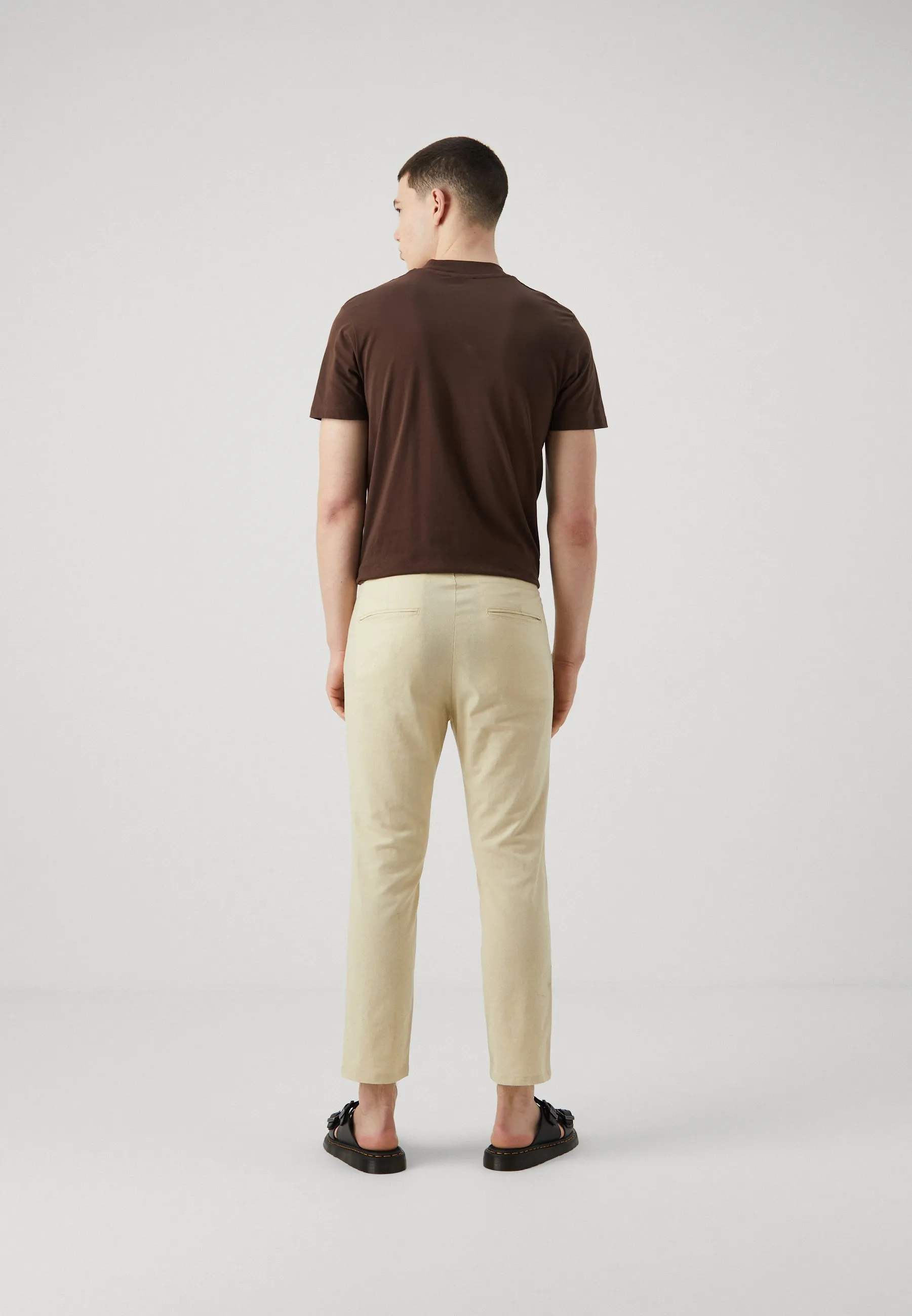 LINEN BLEND CHINO - Chino