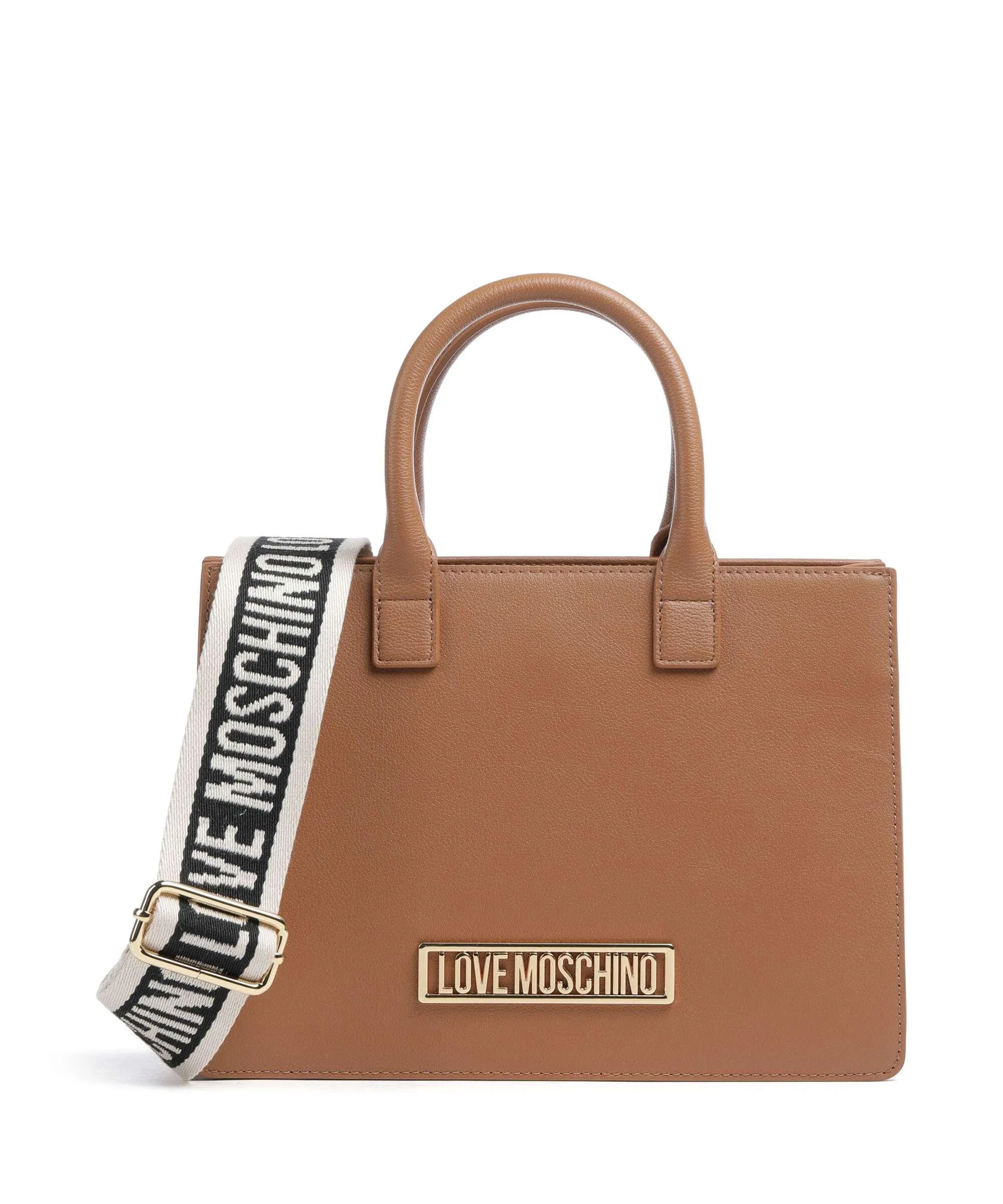  Love Moschino Borsa a mano pelle sintetica marrone  