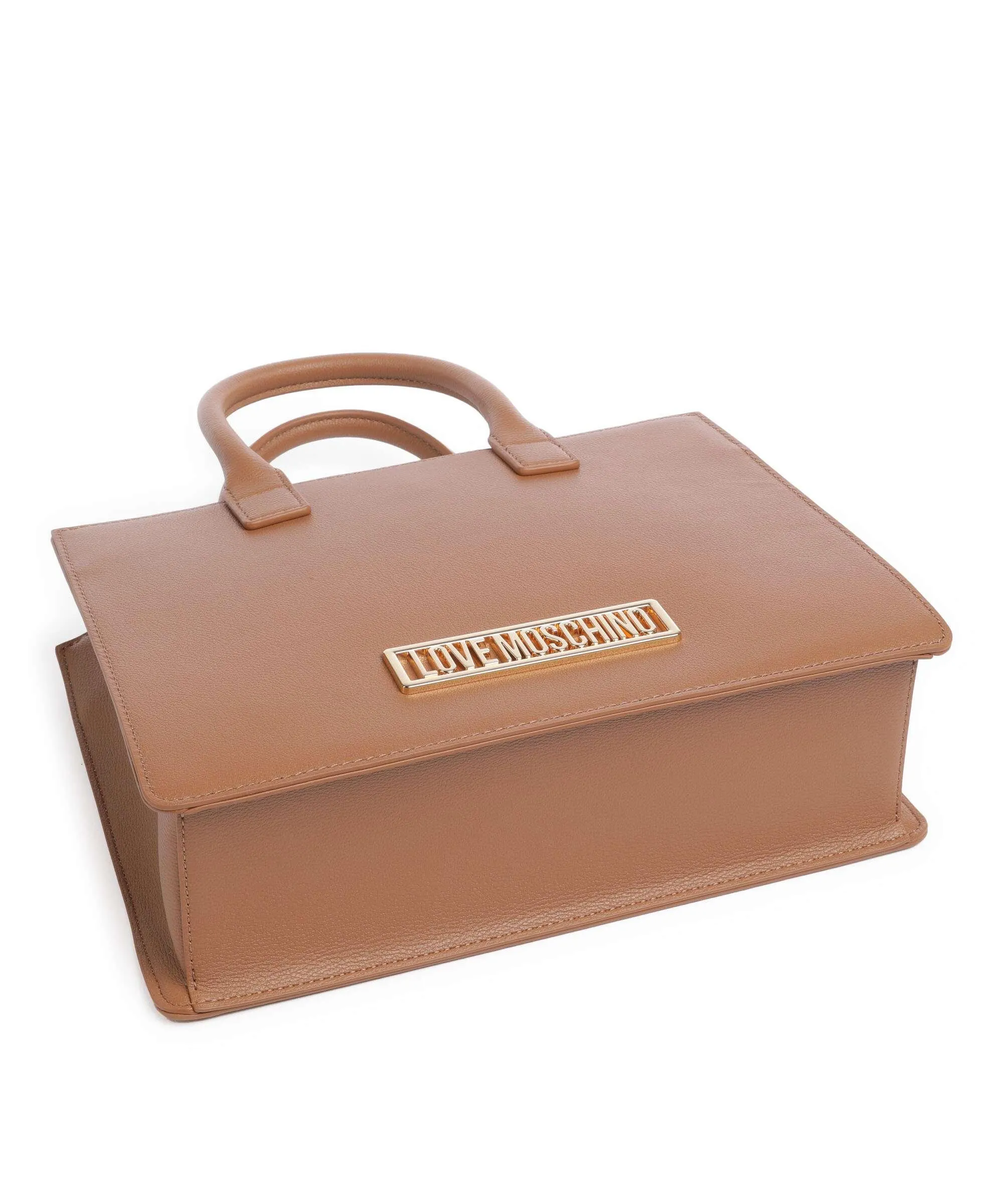  Love Moschino Borsa a mano pelle sintetica marrone  