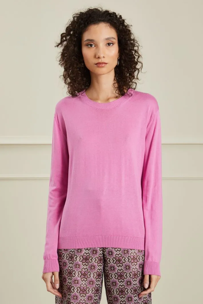 Maglia in seta e cotone
