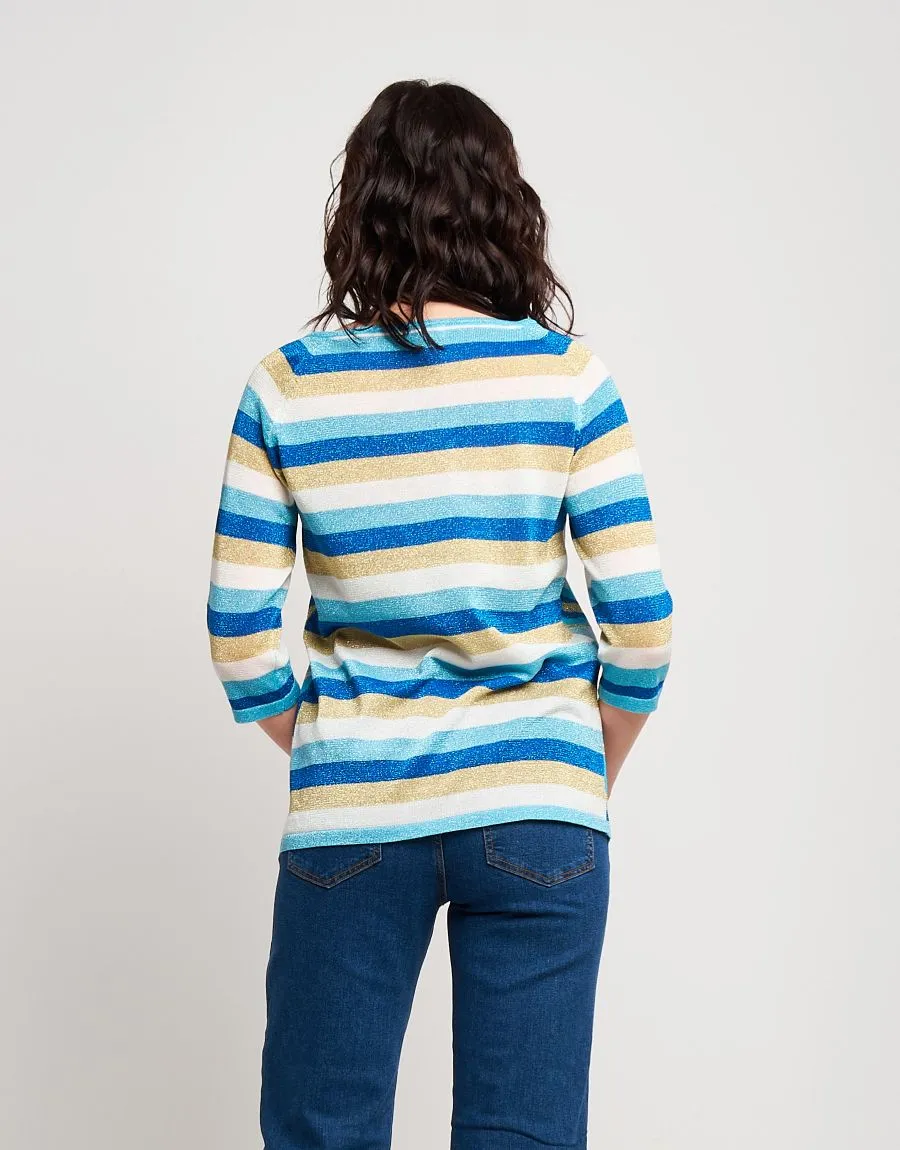 Maglia jacquard onde