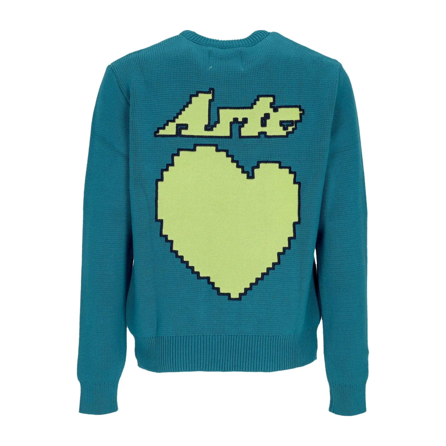Maglione Uomo Back Heart Sweater Petrol Blue