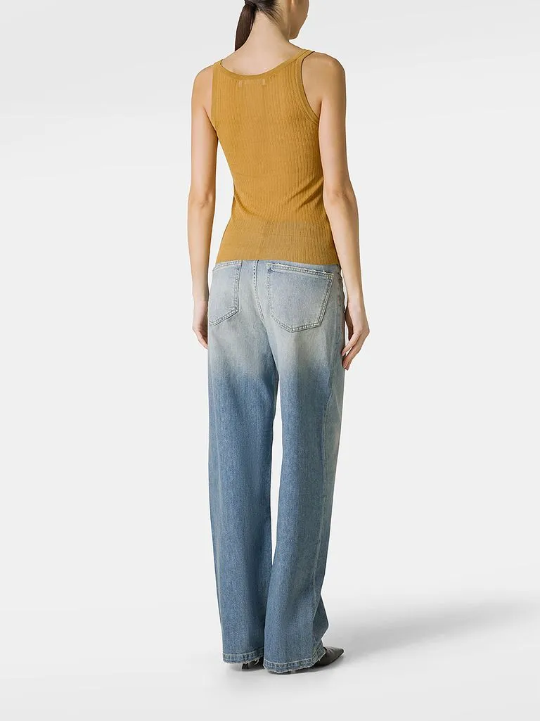max mara Top Bastia in seta a coste